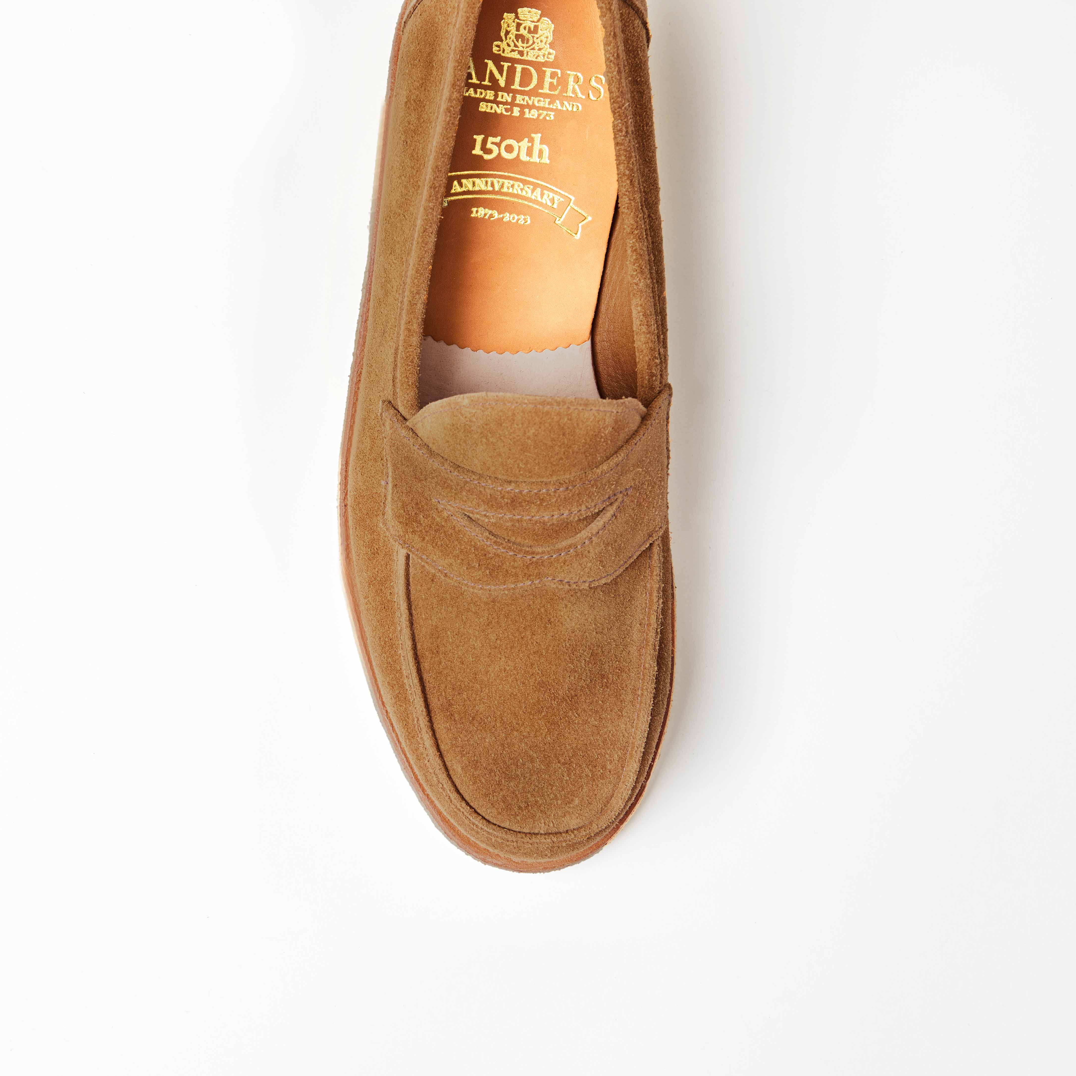 Edwin Tobacco Reverse Suede Penny Loafer