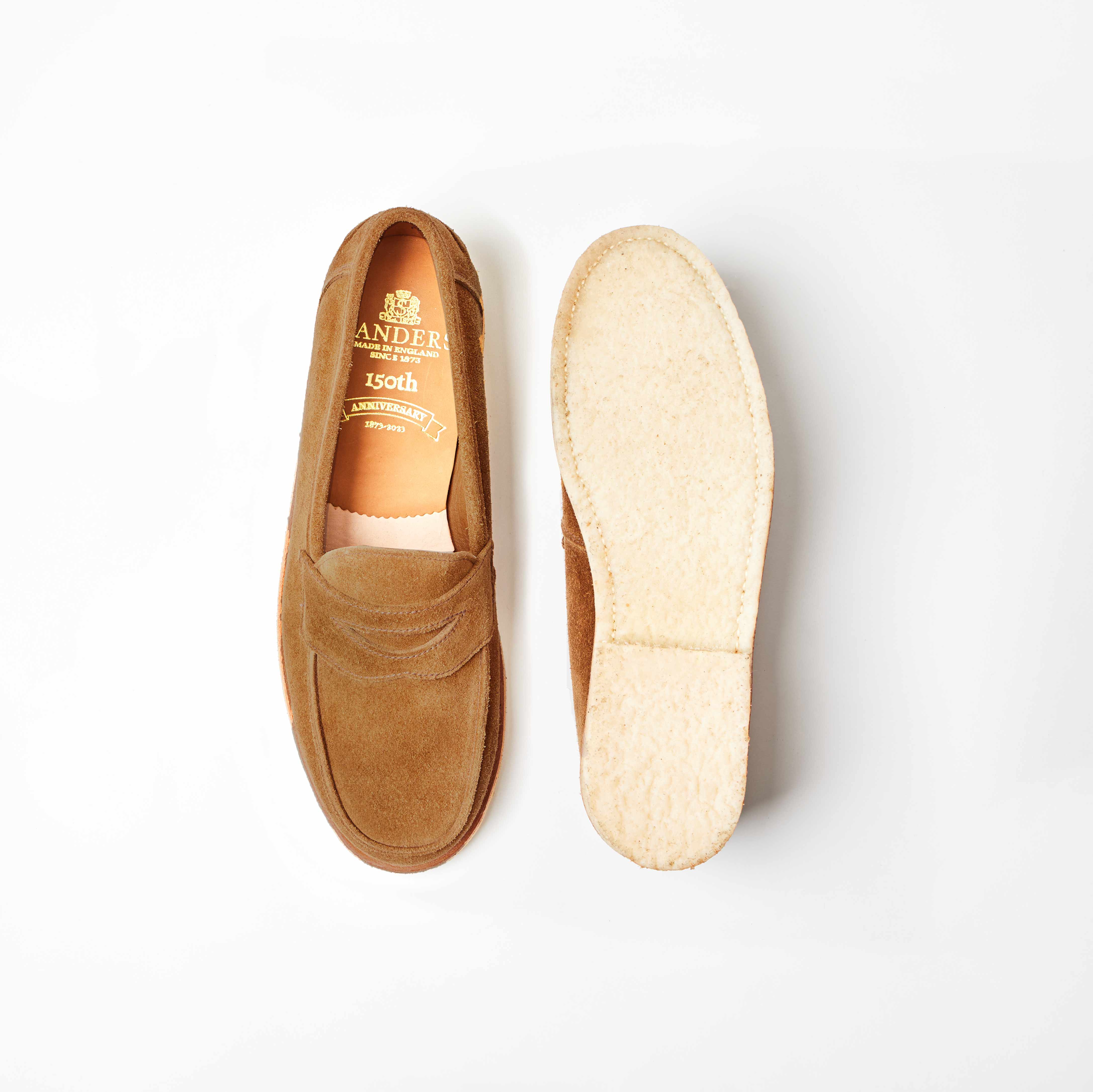 Edwin Tobacco Reverse Suede Penny Loafer