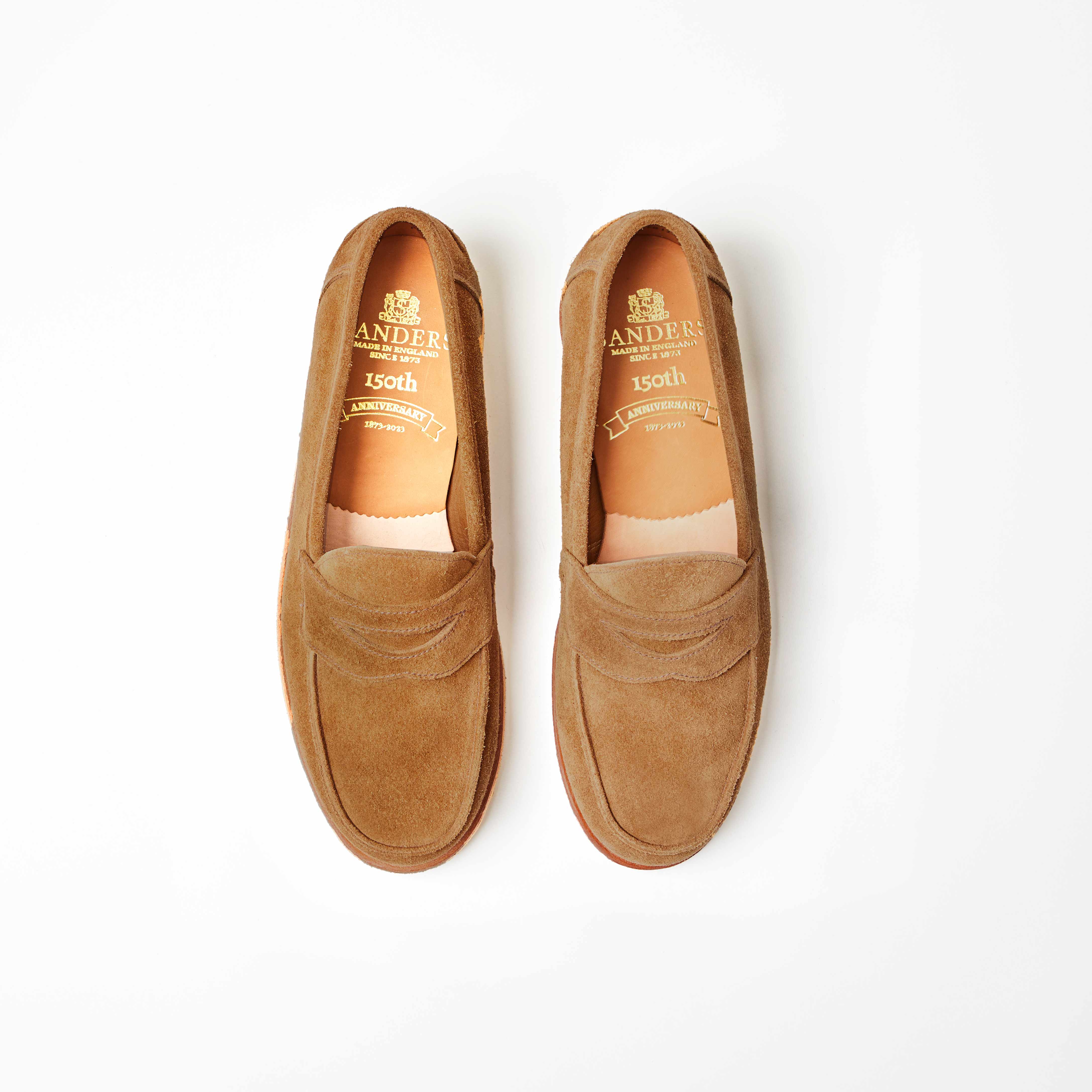 Edwin Tobacco Reverse Suede Penny Loafer