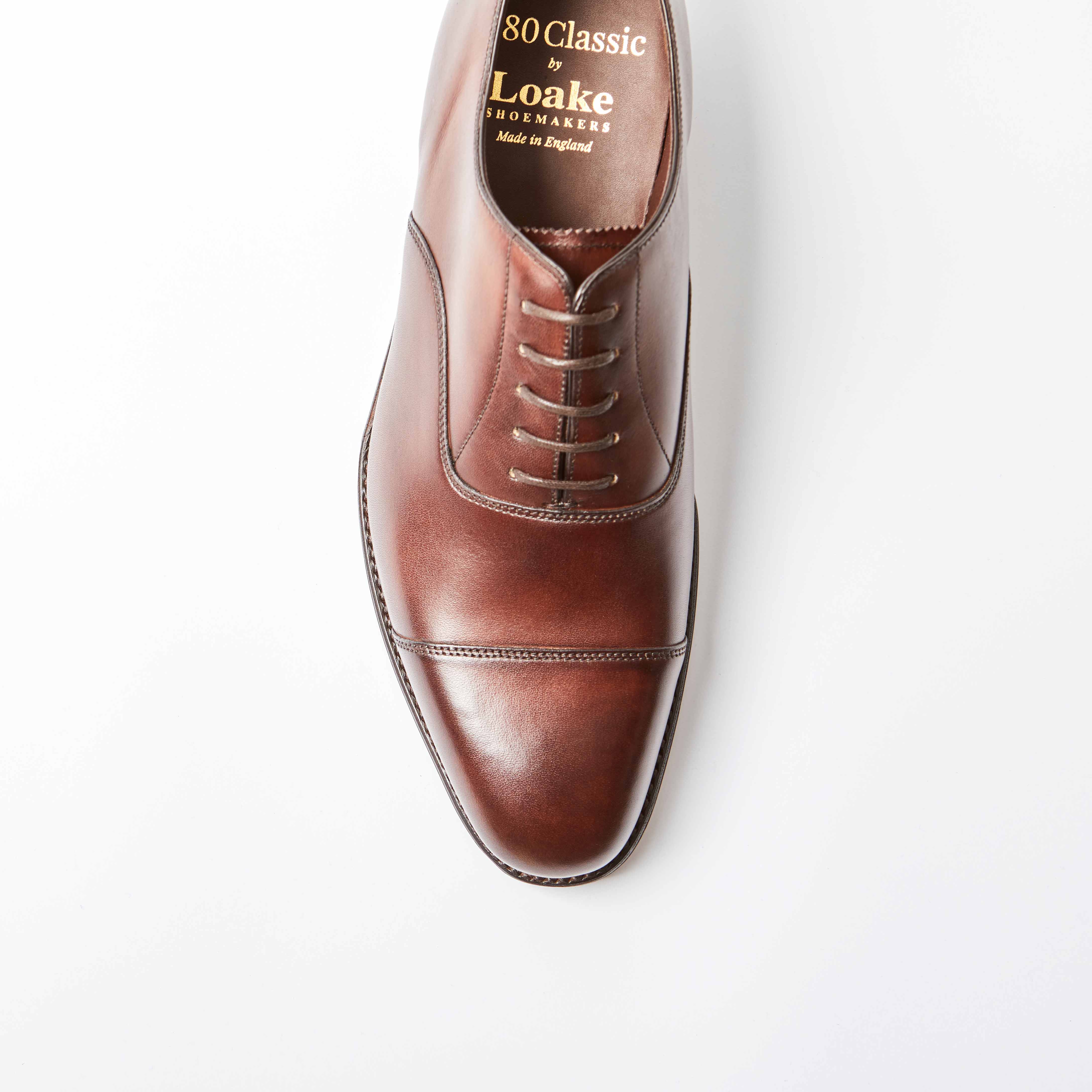 Aldwych Dark Brown Calf Leather Oxford Toe Cap