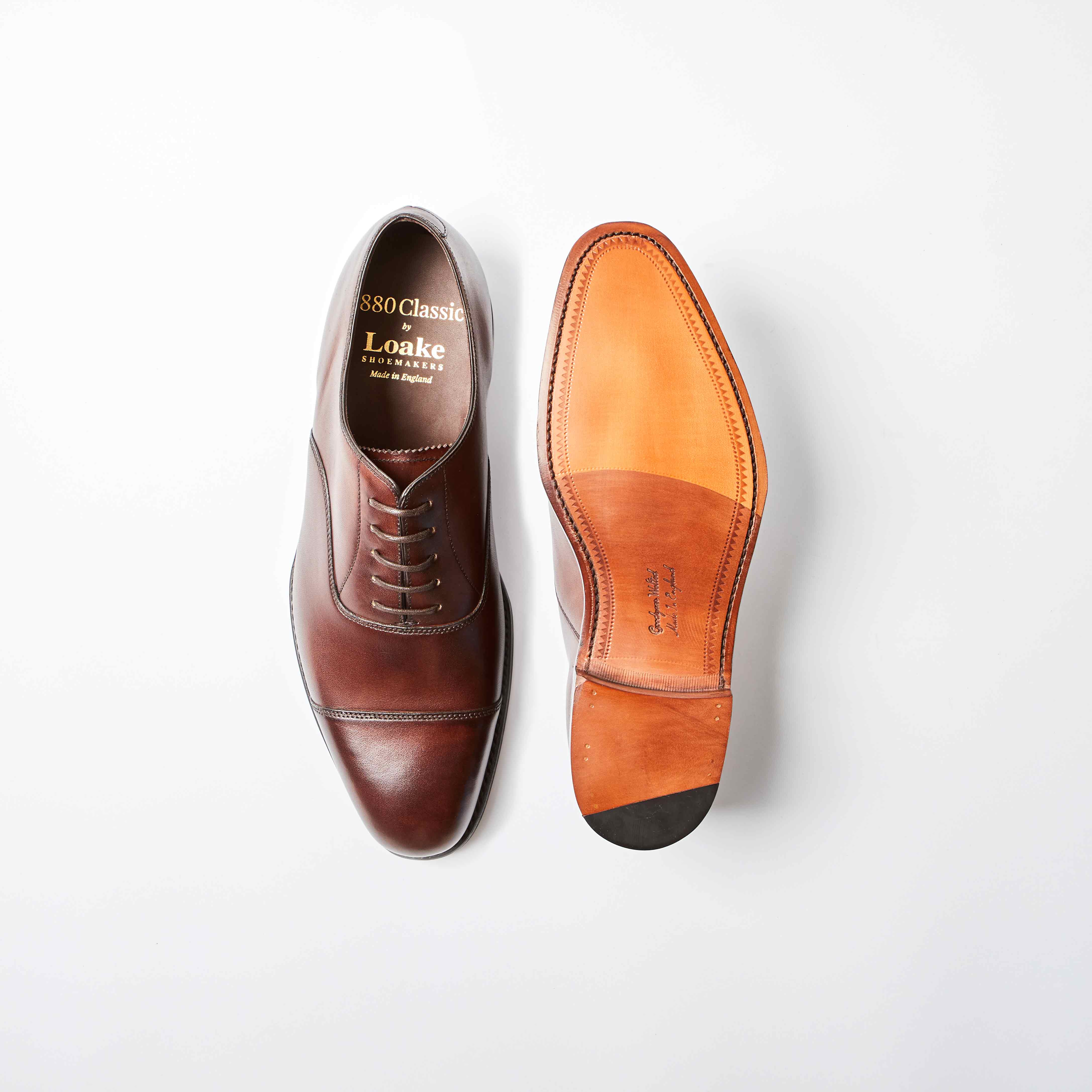Aldwych Dark Brown Calf Leather Oxford Toe Cap
