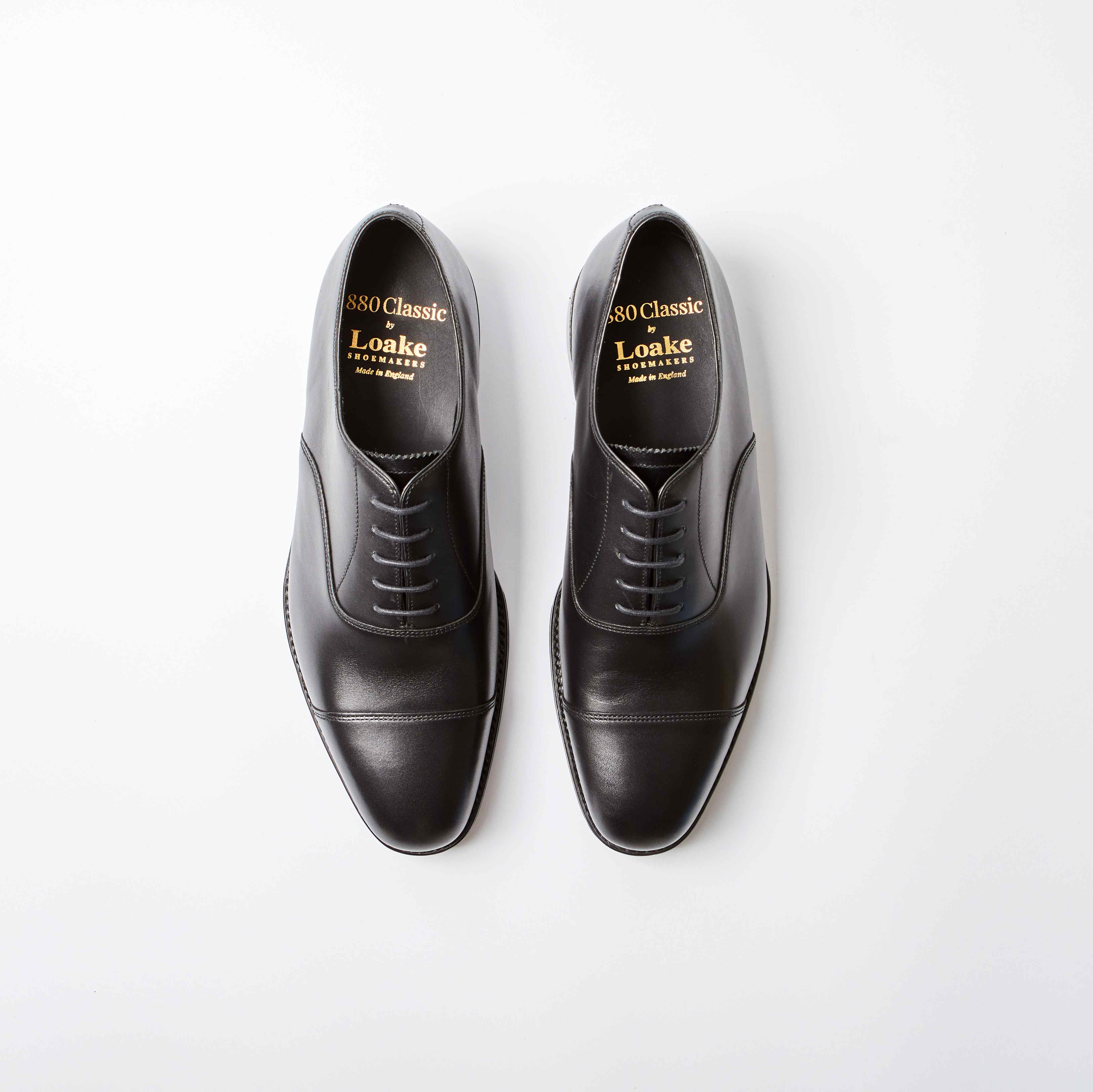 Aldwych - F Width - Black Calf Leather Oxford with Leather Sole