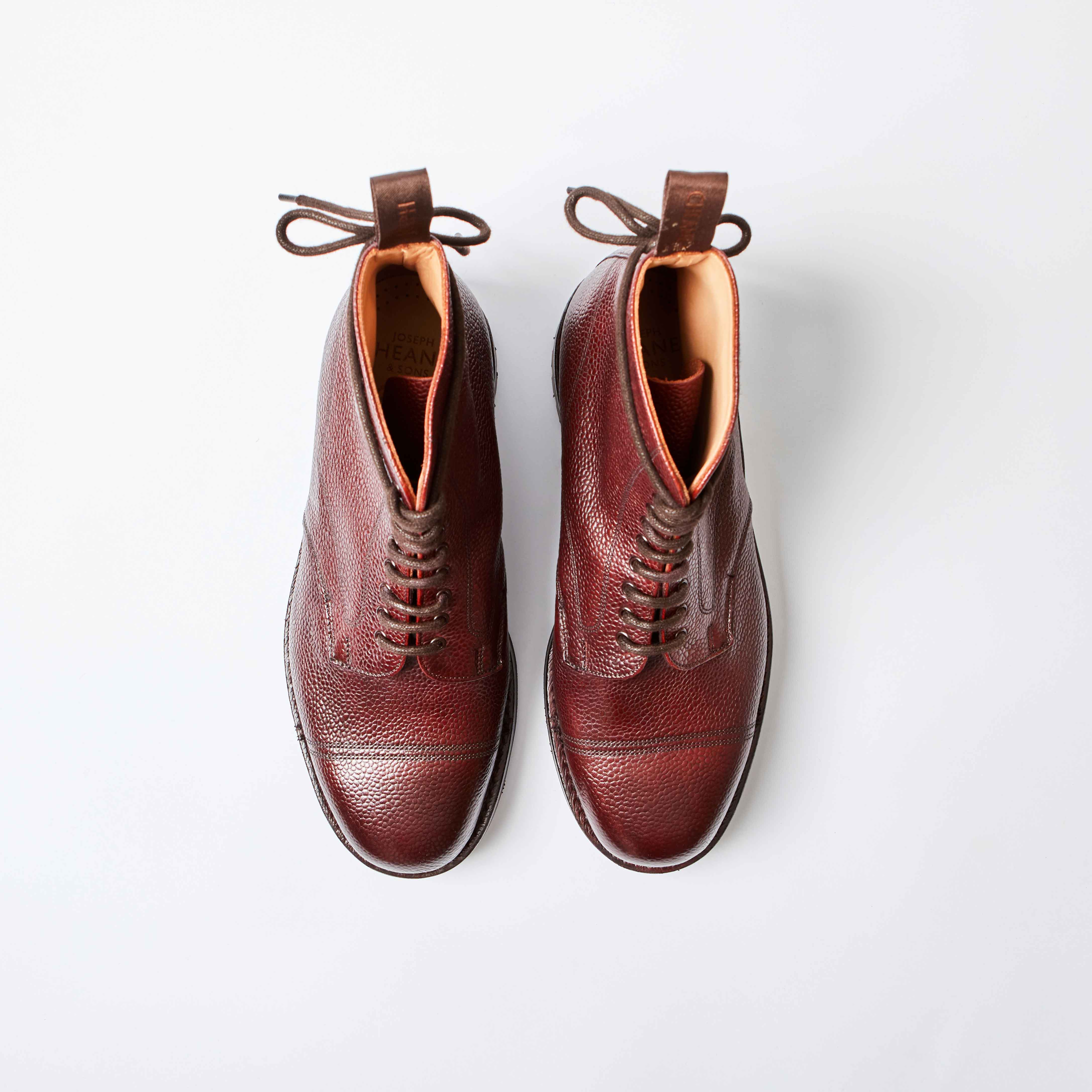 Pennine Burgundy Grain Derby Boot