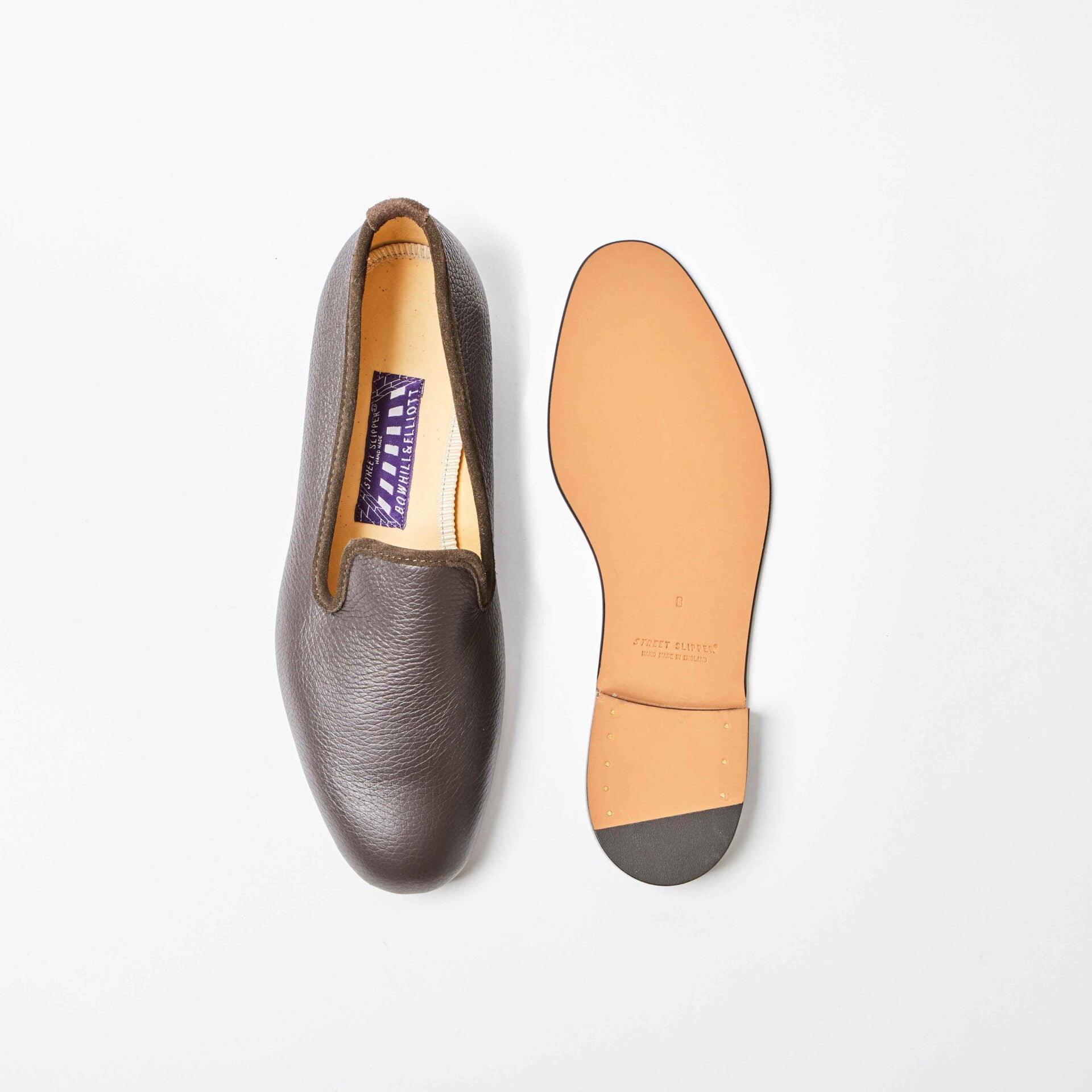 Mocha Deerskin Albert Street Slippers