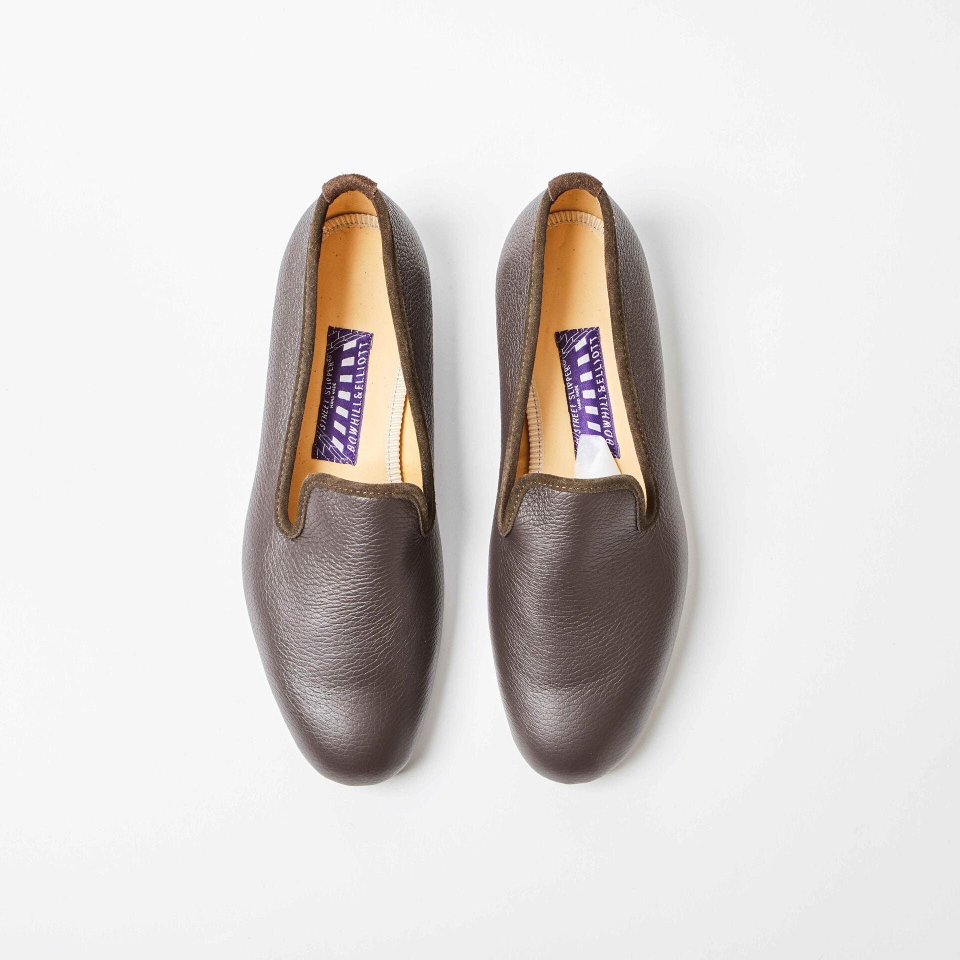 Mocha Deerskin Albert Street Slippers
