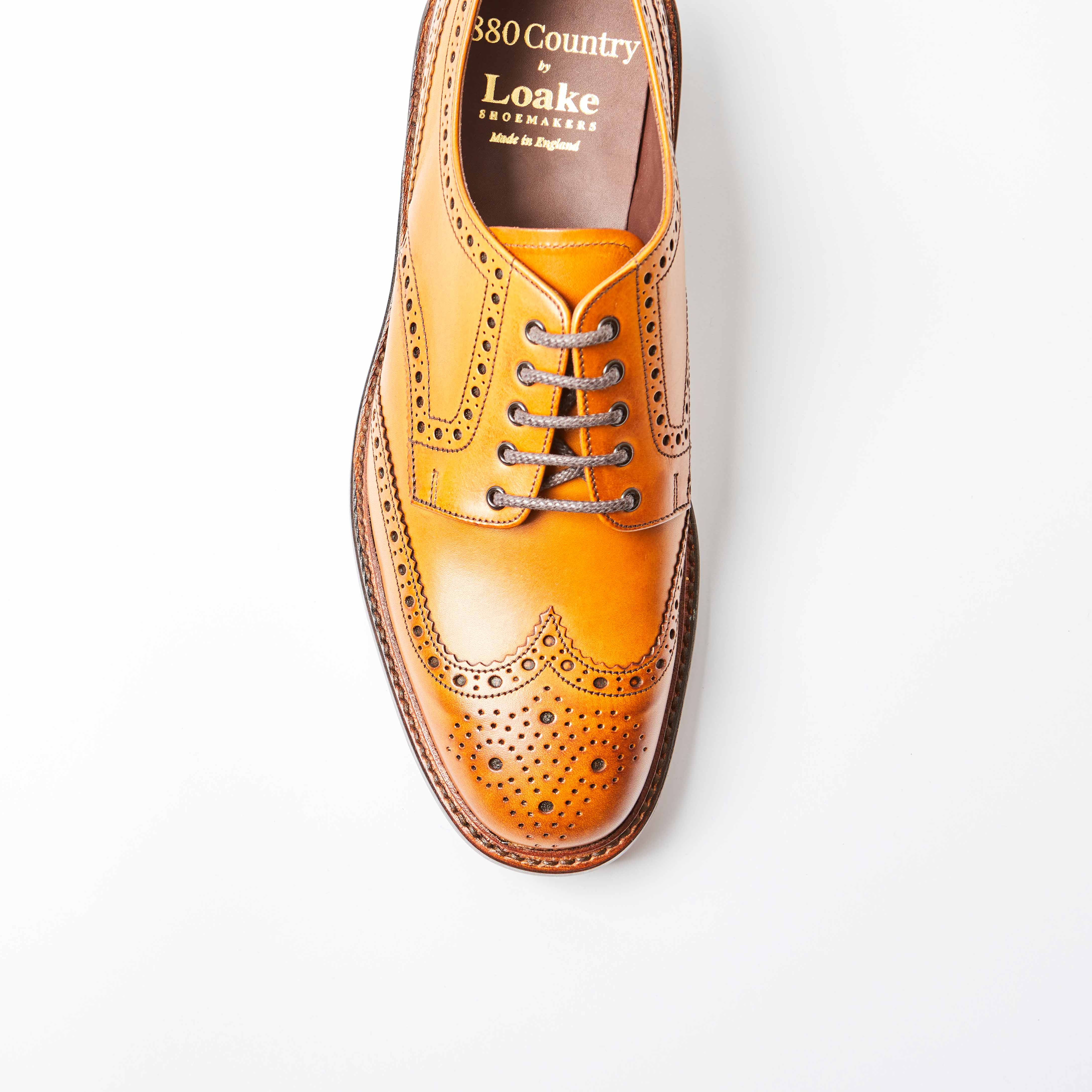 Chester Tan Burnished Calf Brogues