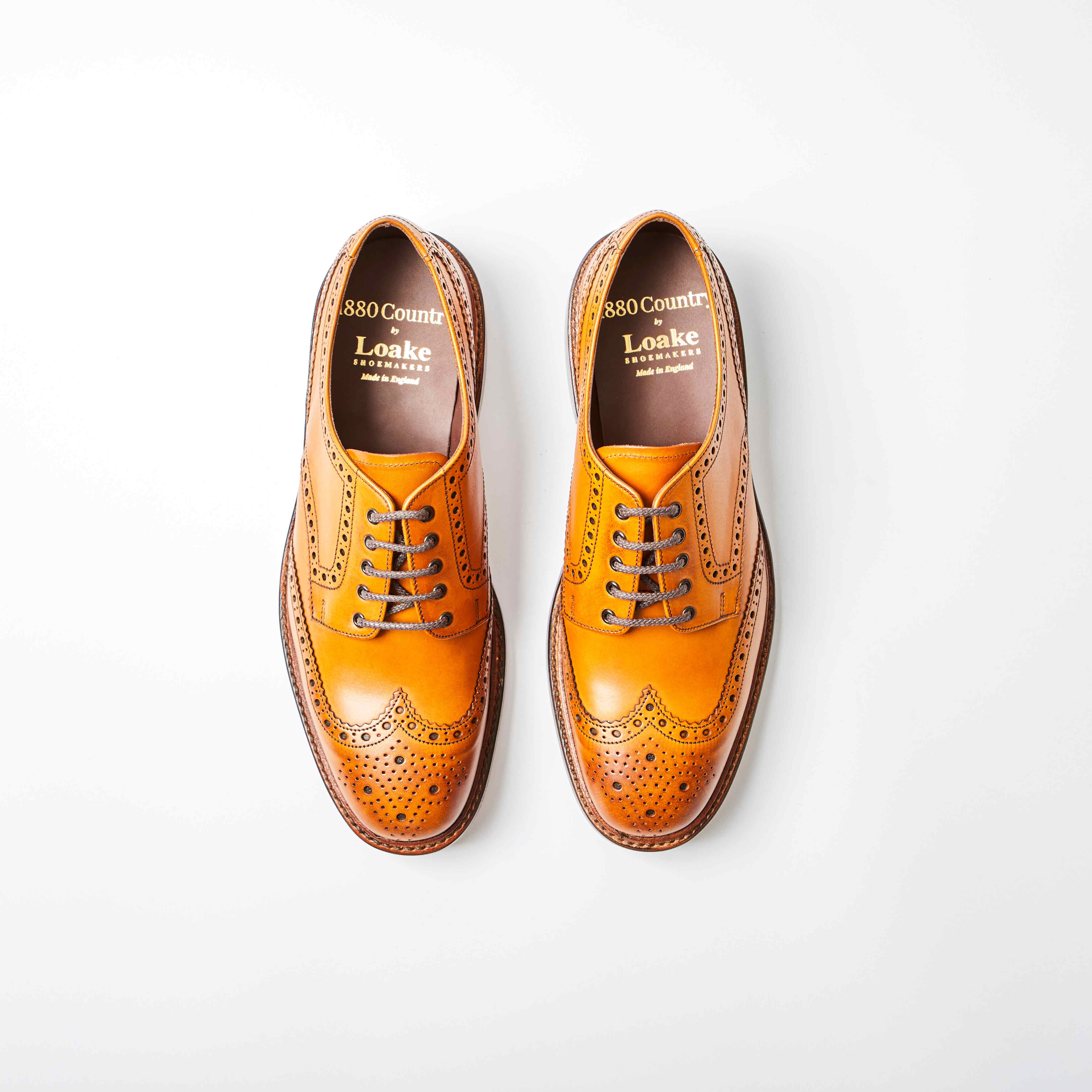 Chester Tan Burnished Calf Brogues