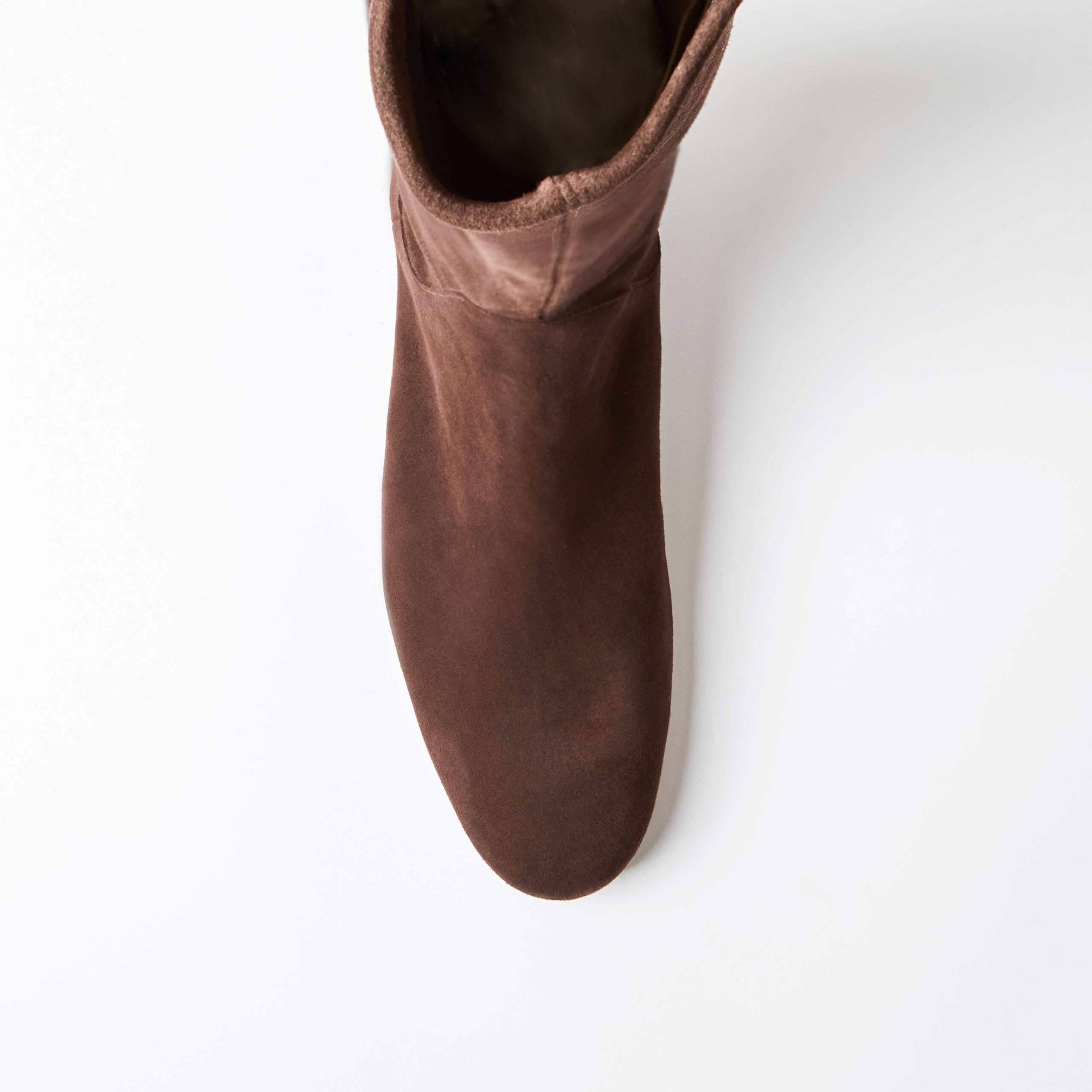 Vetto Dark Brown Suede Knee High Boot