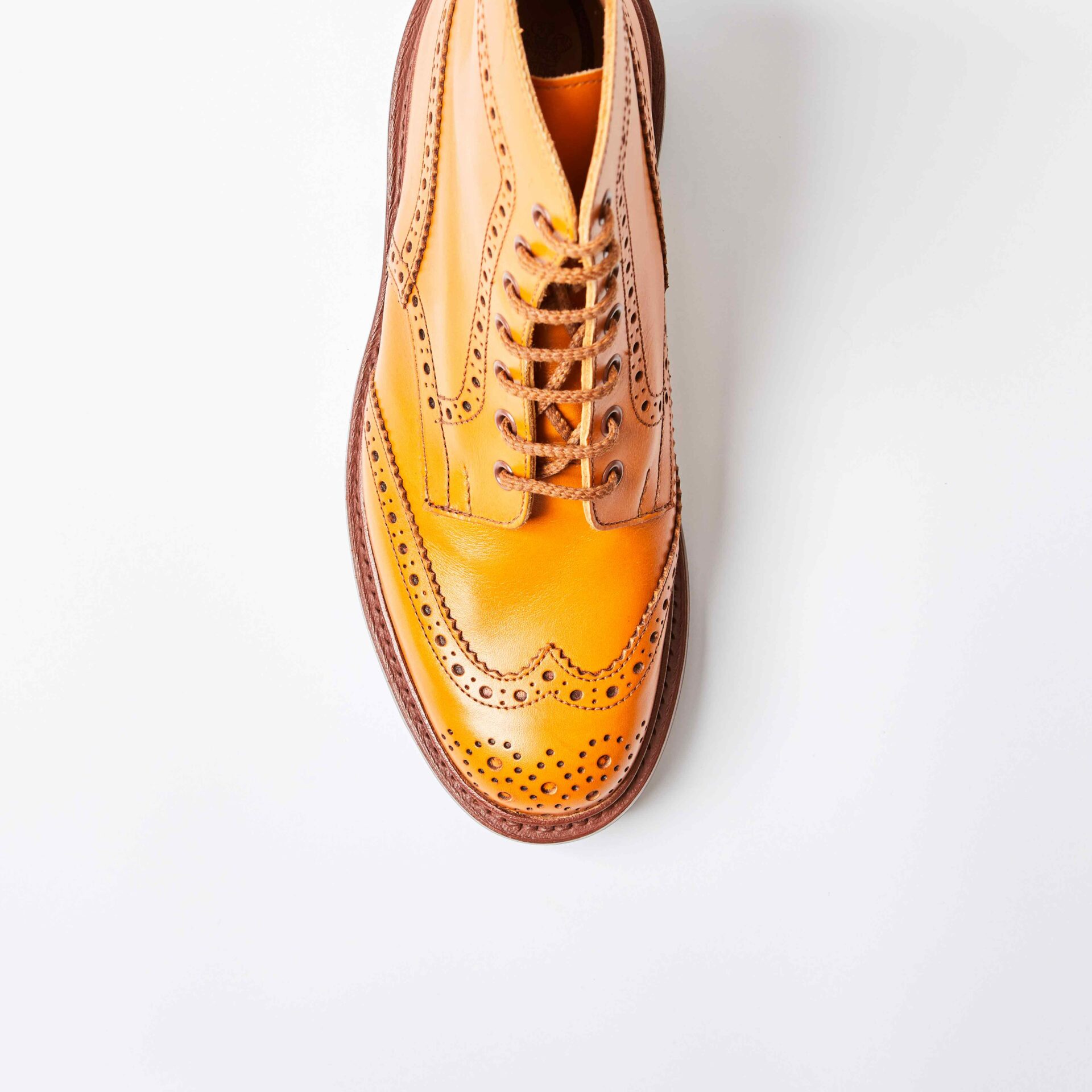 Stow Acorn Antique Brown Calf Brogue Boots