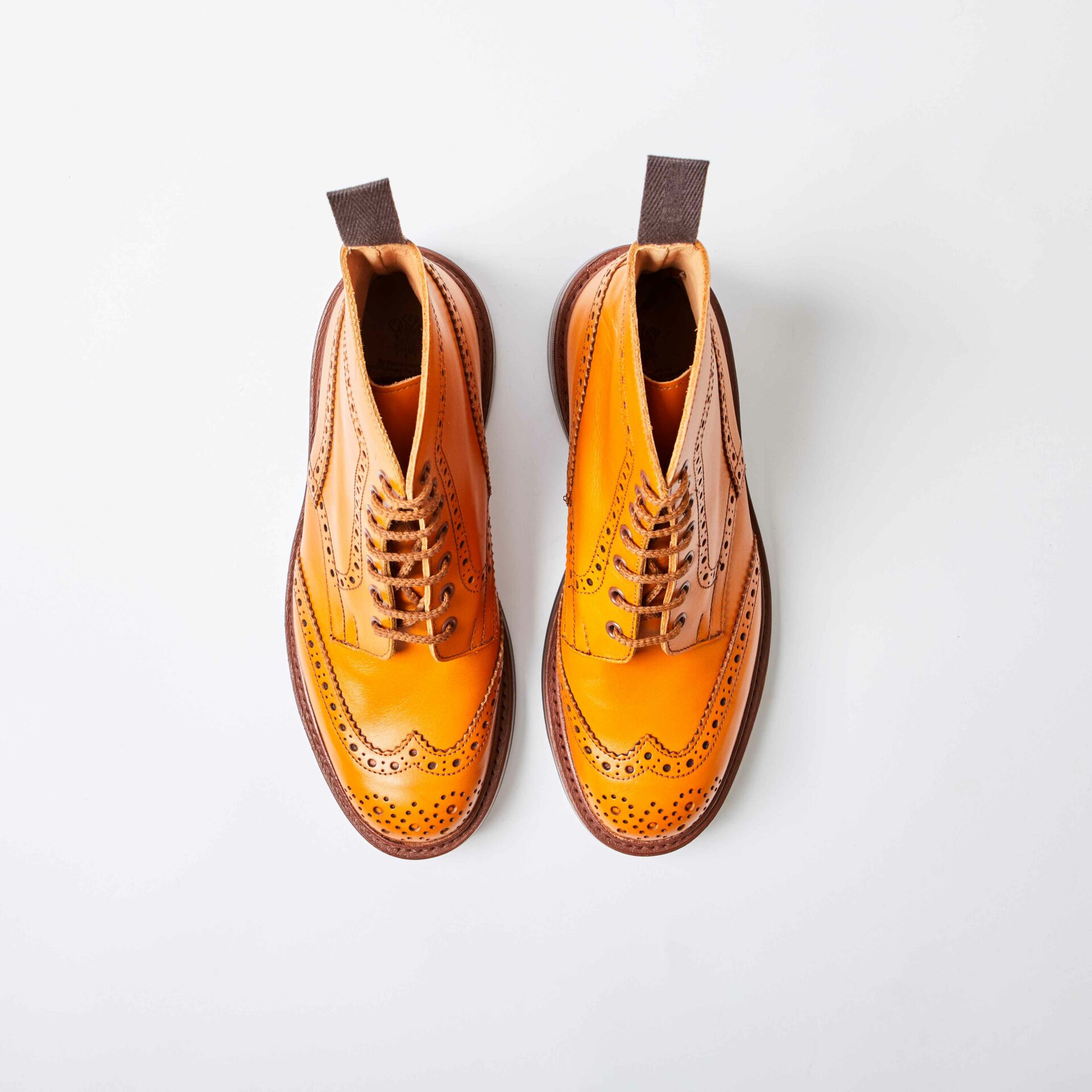 Stow Acorn Antique Brown Calf Brogue Boots