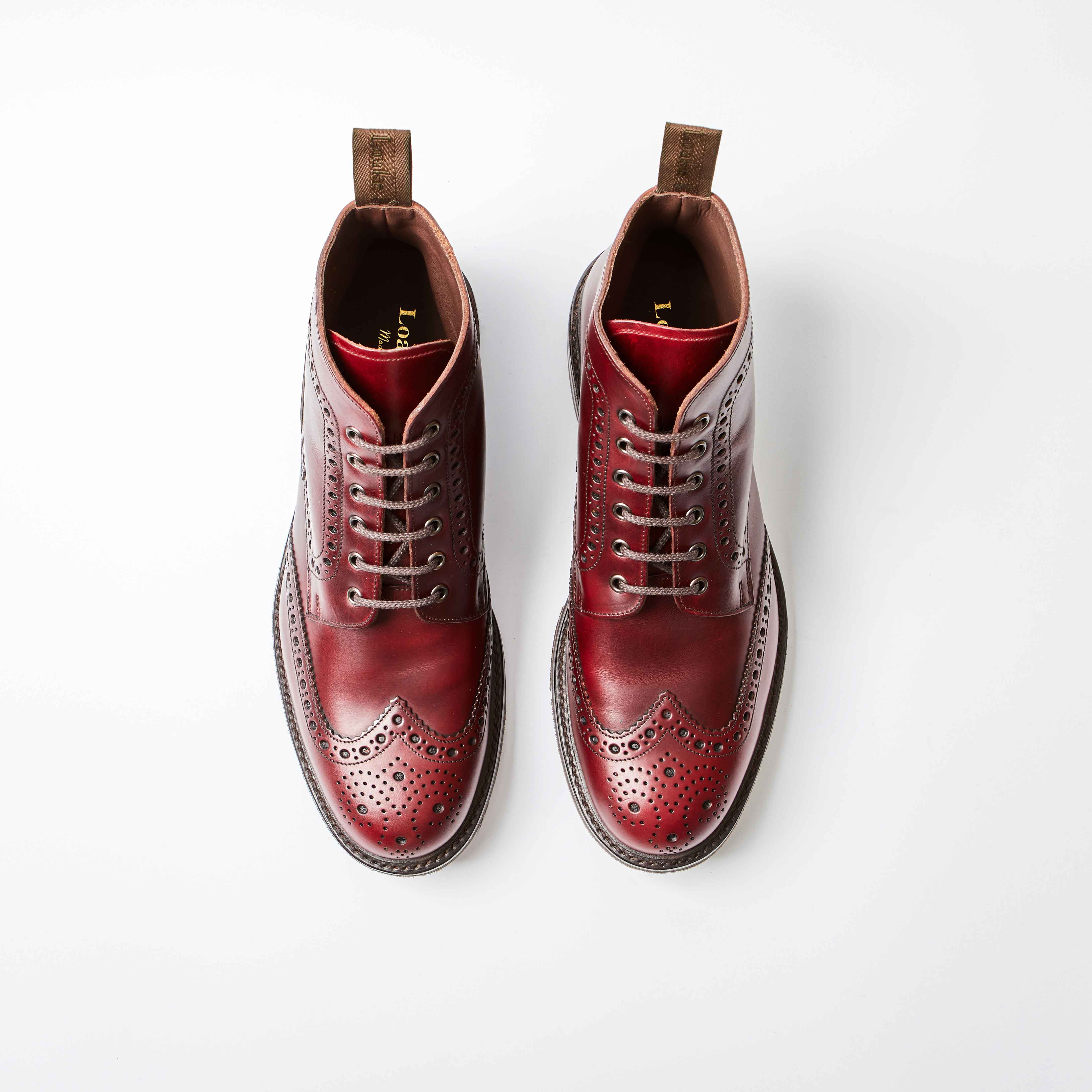 Bedale Burgundy Chromexcel Leather Brogue Derby Boot