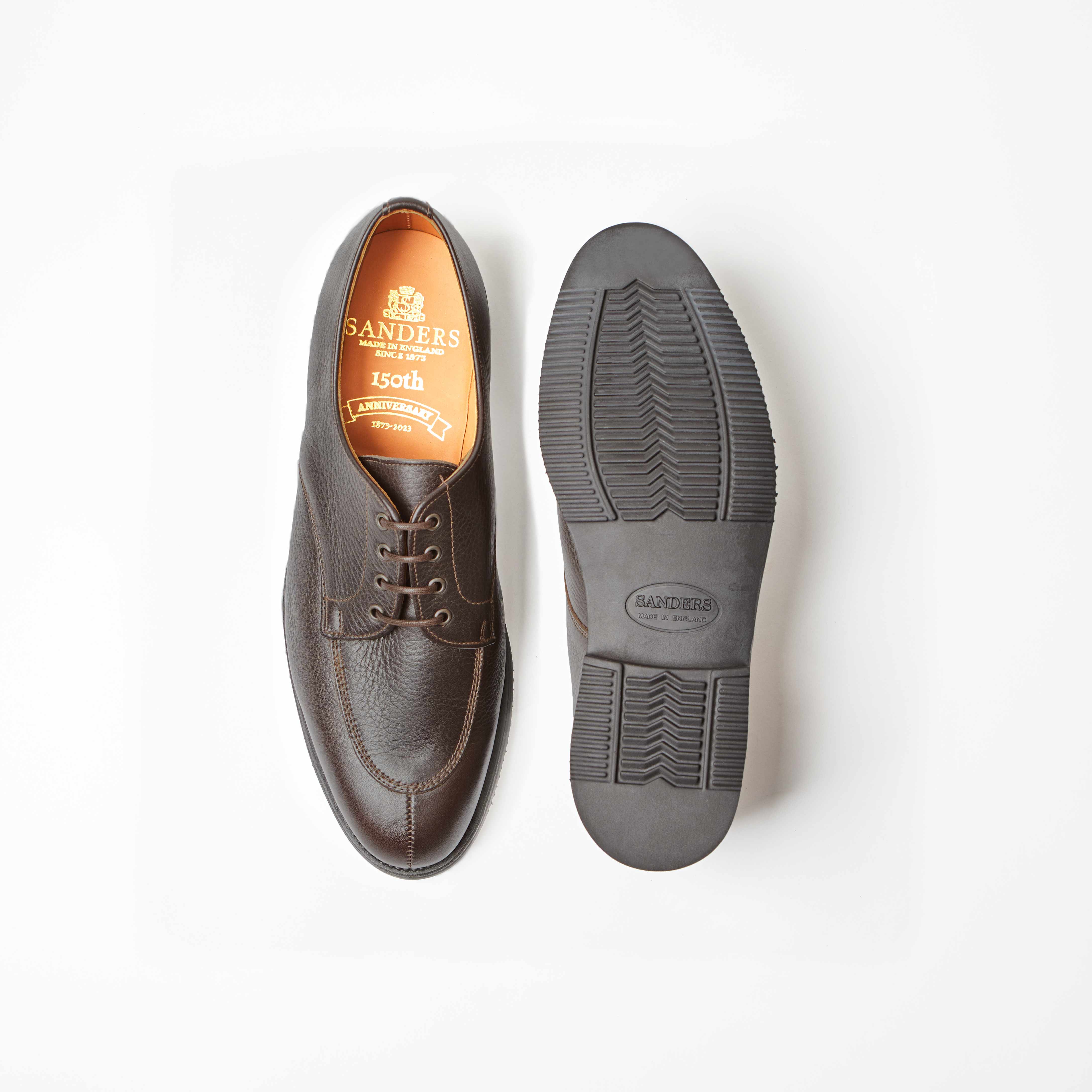 Savage Brown Grain Split Toe Darby