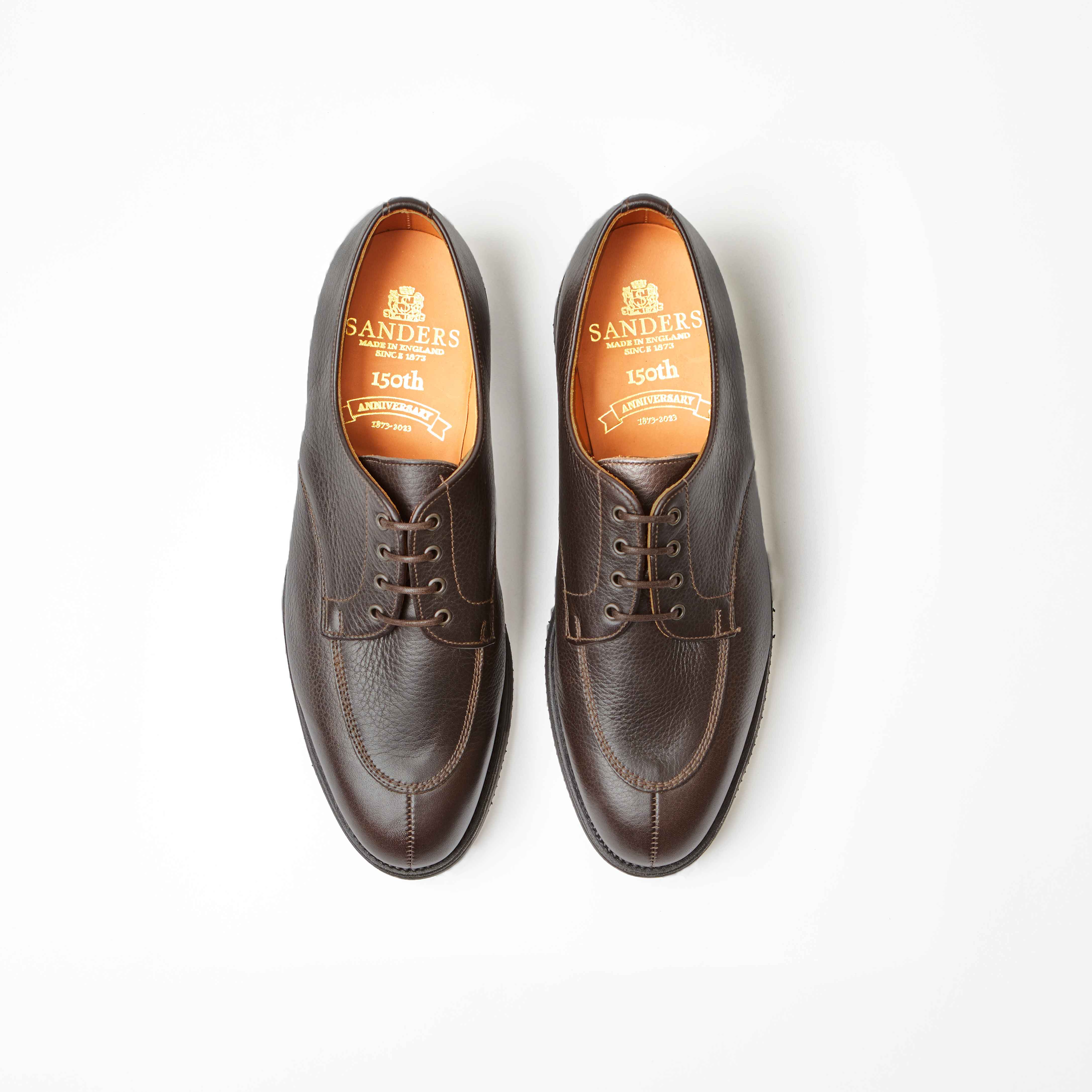 Savage Brown Grain Split Toe Darby