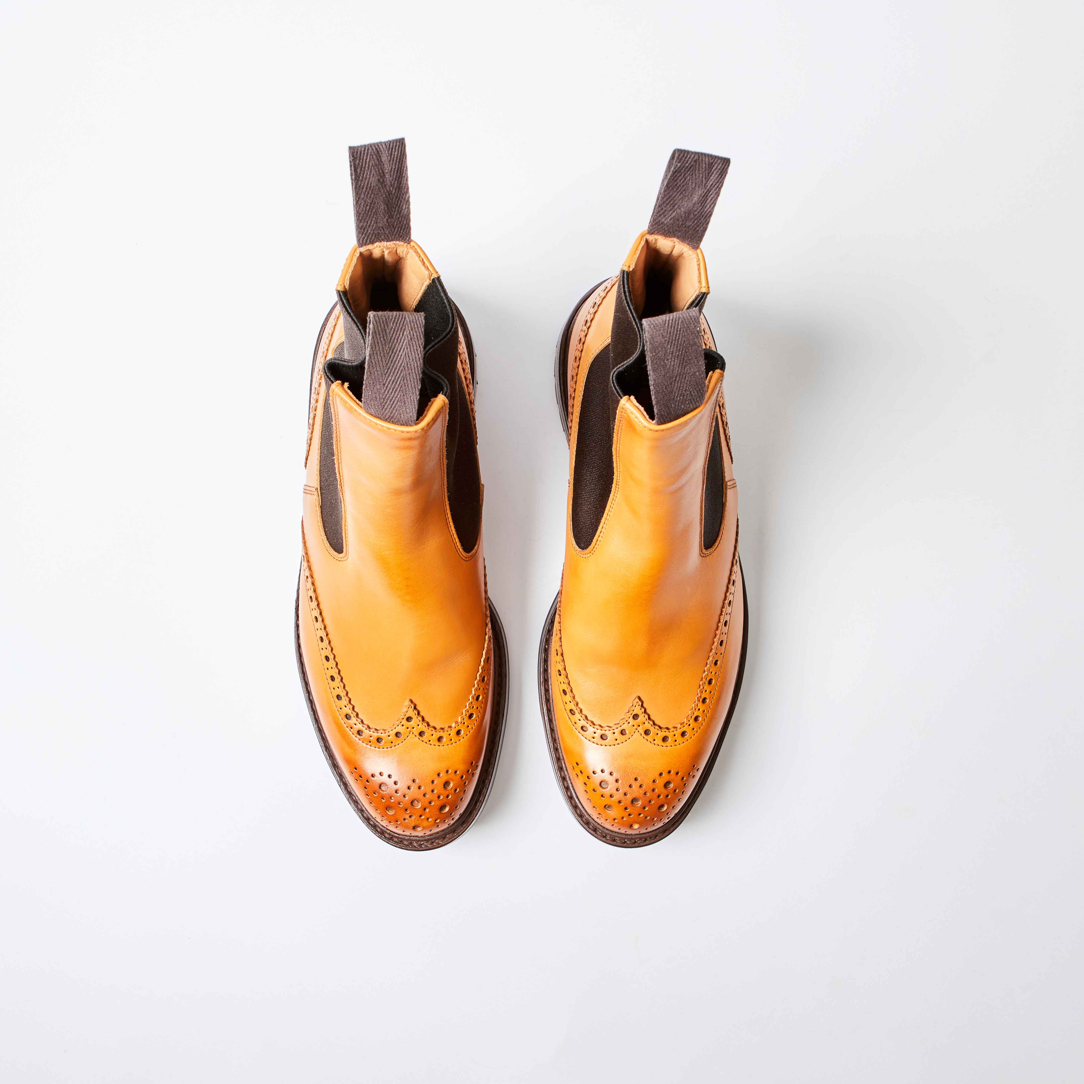 Henry 1001 Burnished Brown Elastic Brogue