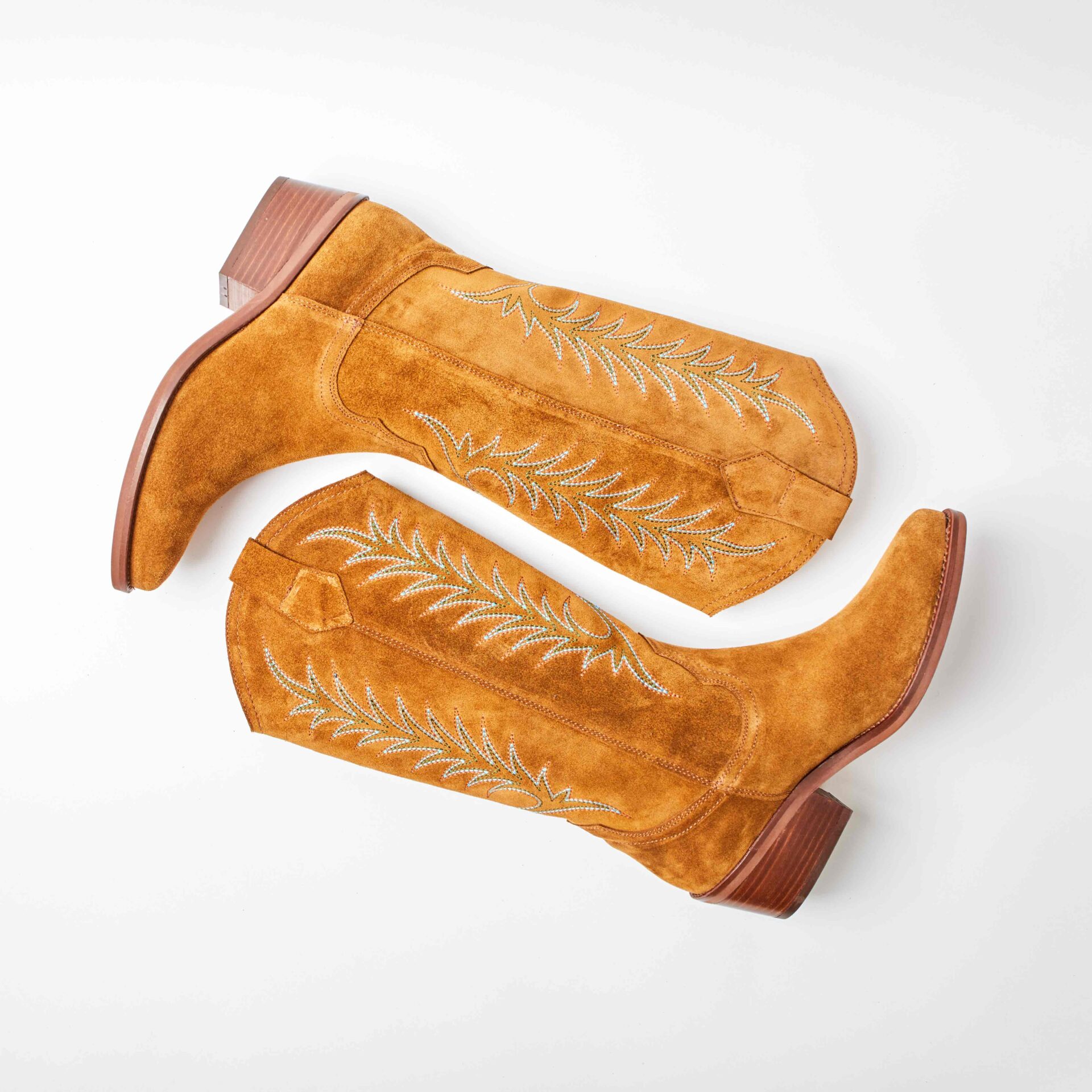 Goldie Embroidered Peat Cowboy Boot