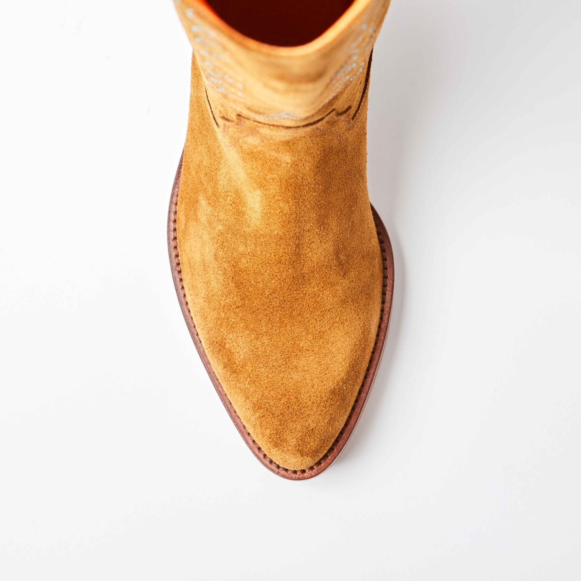 Goldie Embroidered Peat Cowboy Boot