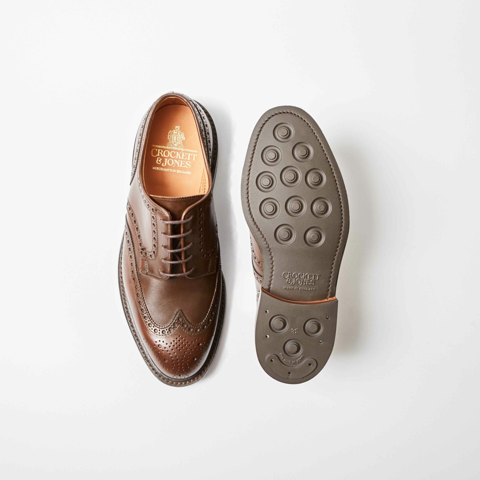 Pembroke Dark Brown Wax Calf Derby Brogue