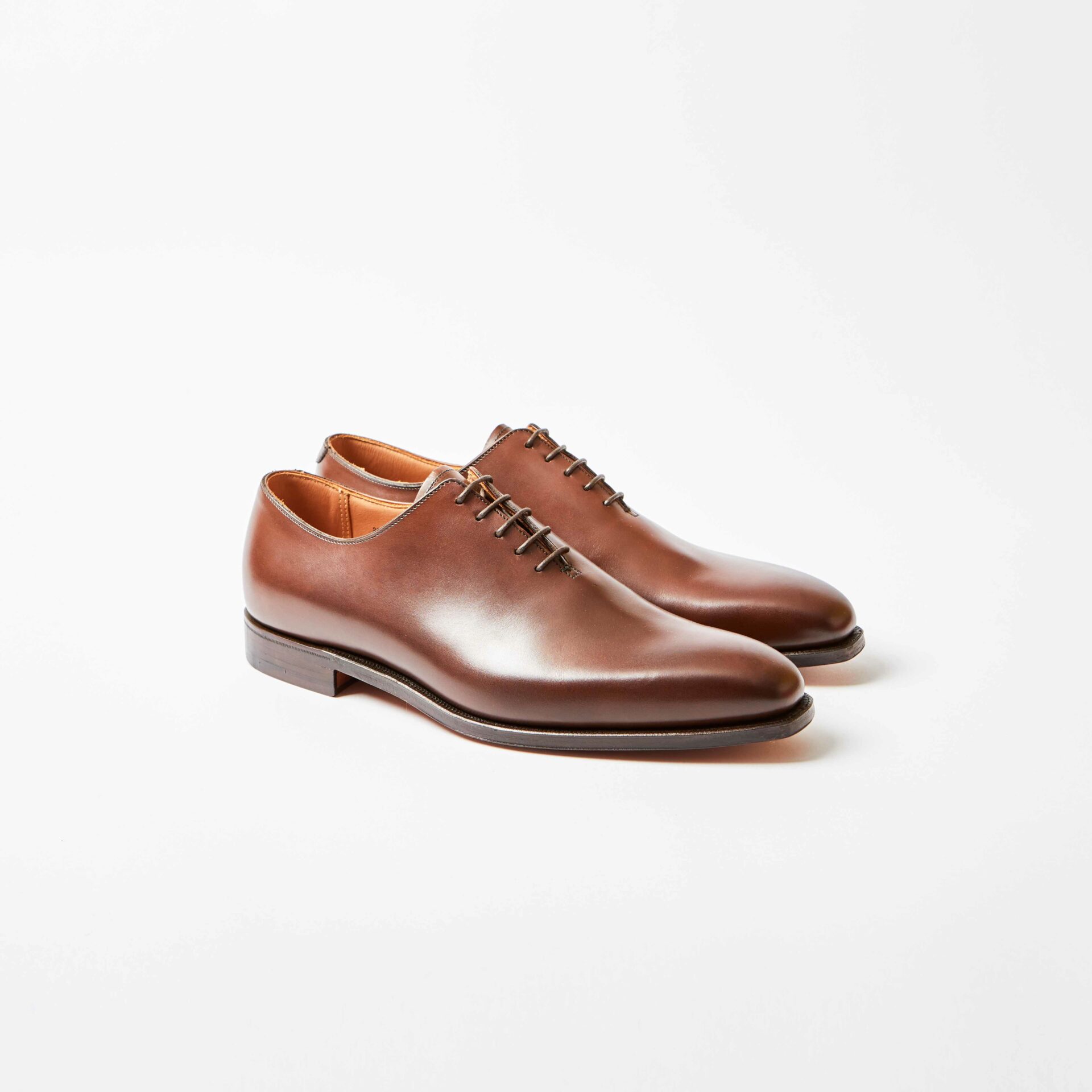 Alex Dark Brown Burnished Calf Oxford Whole-Cut