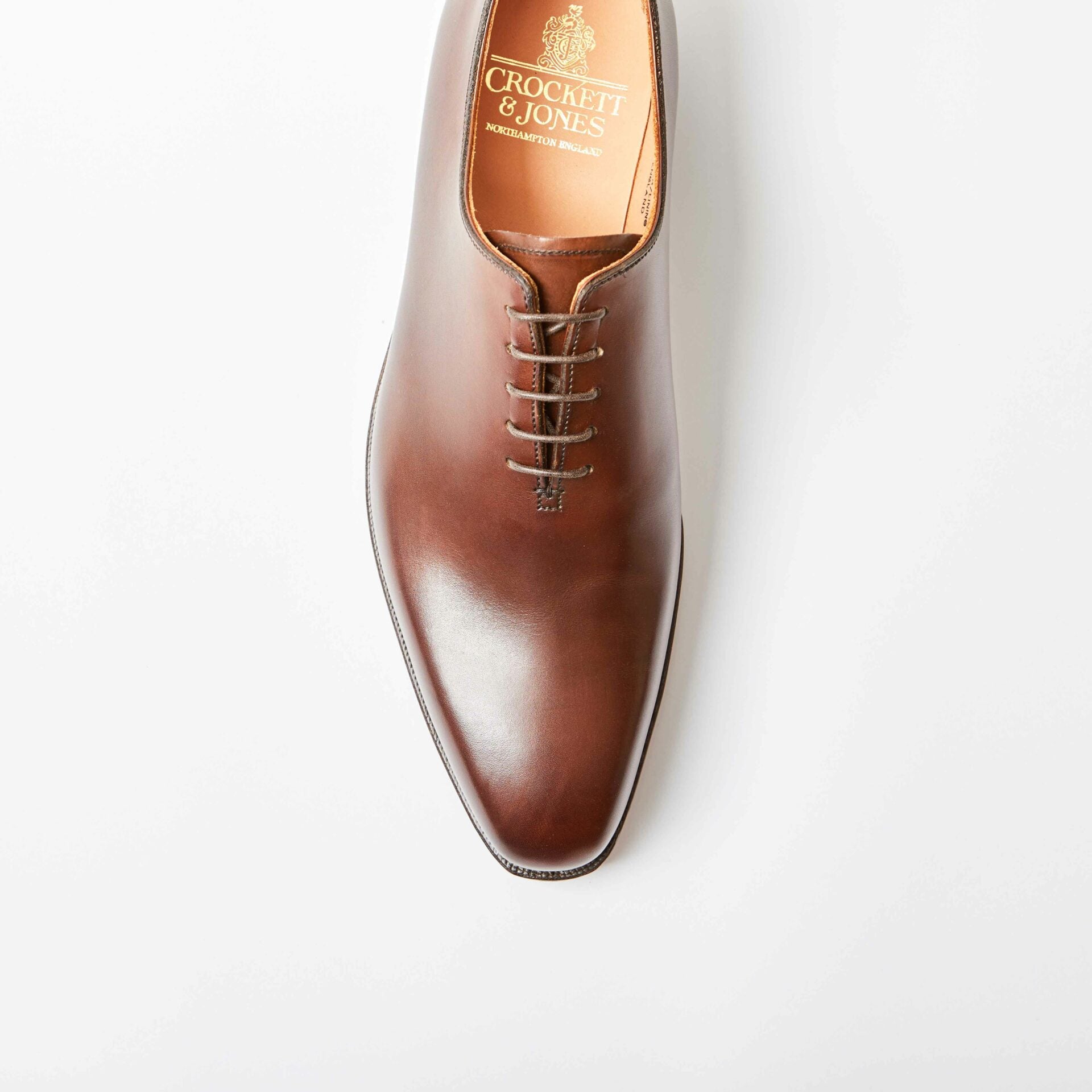 Alex Dark Brown Burnished Calf Oxford Whole-Cut
