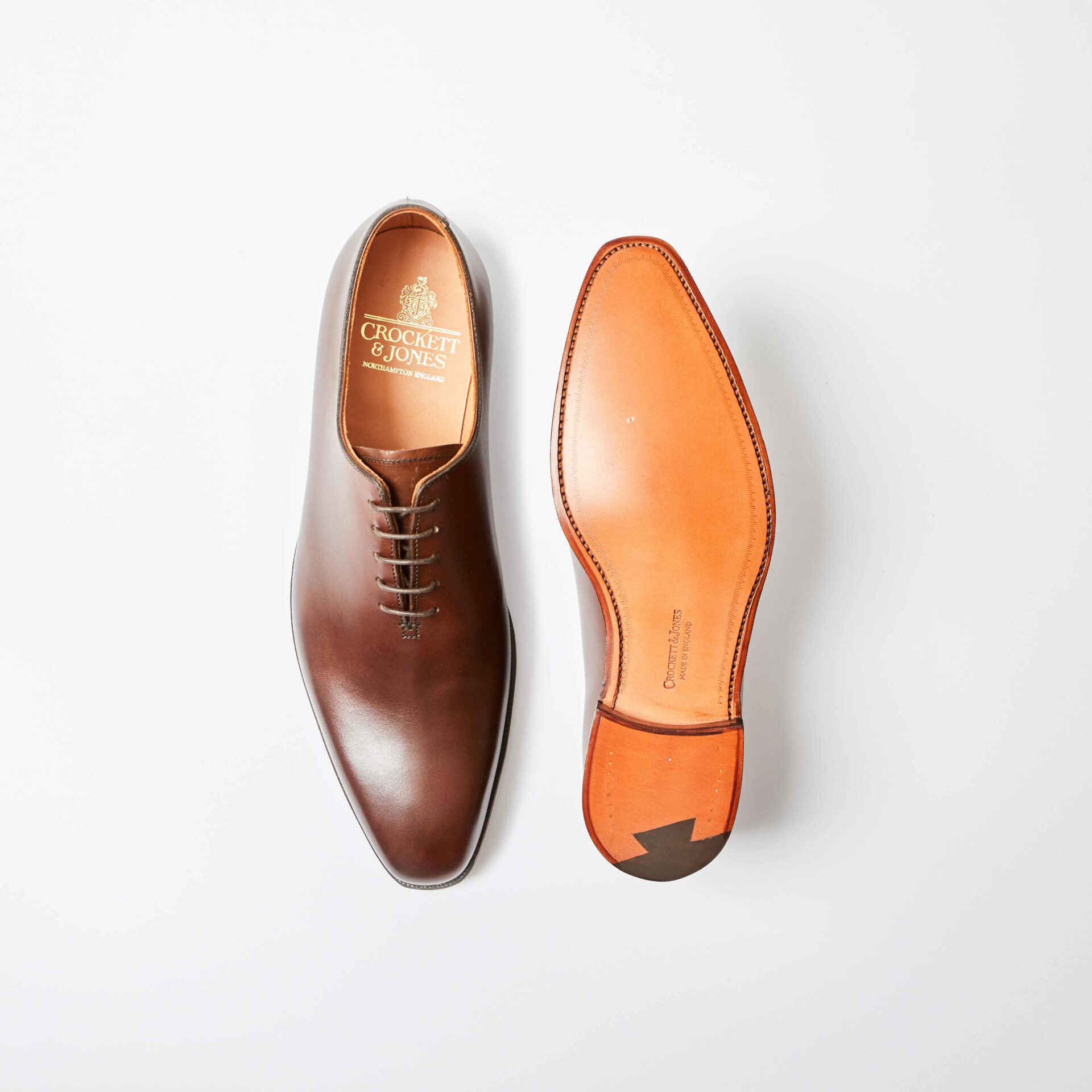 Alex Dark Brown Burnished Calf Oxford Whole-Cut