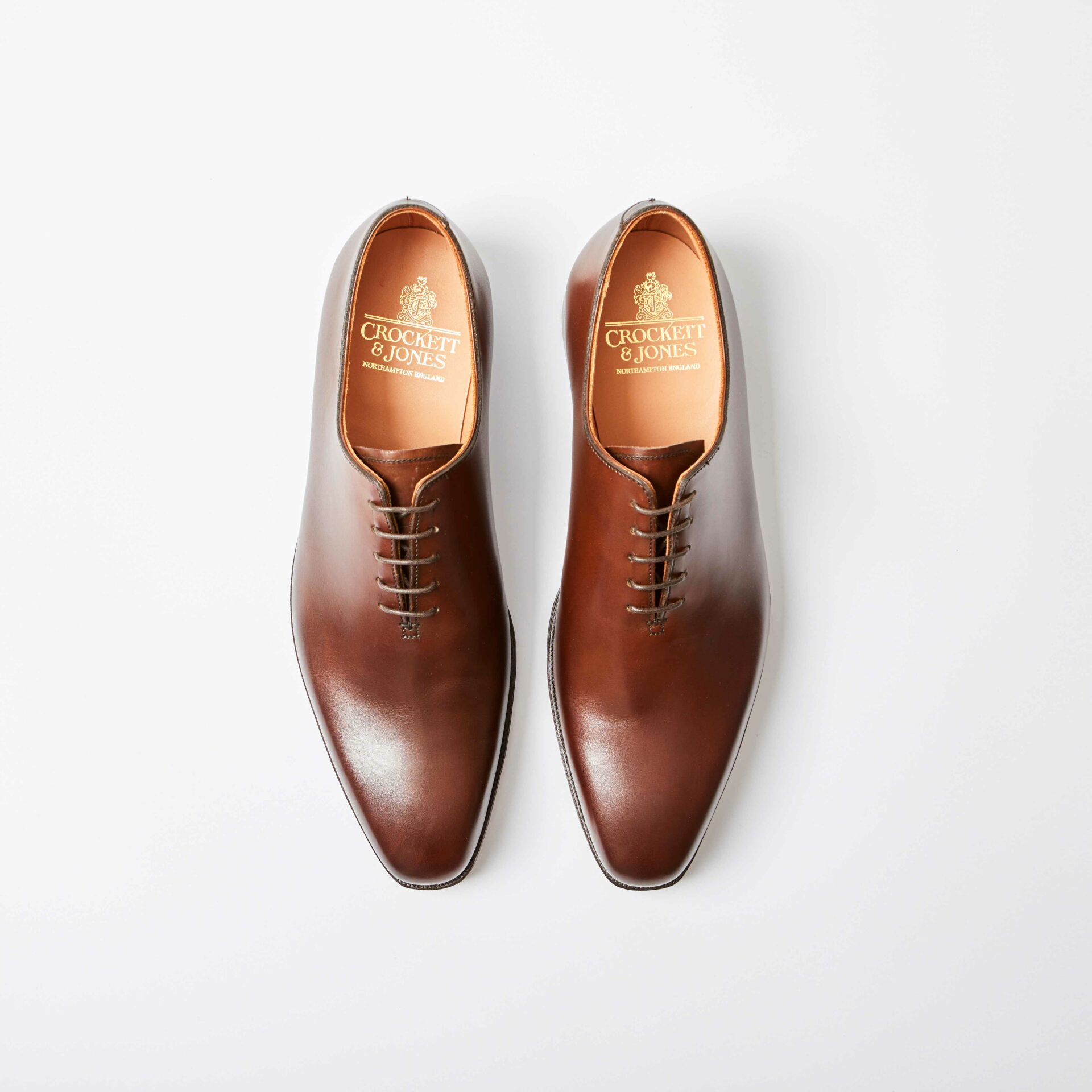 Alex Dark Brown Burnished Calf Oxford Whole-Cut