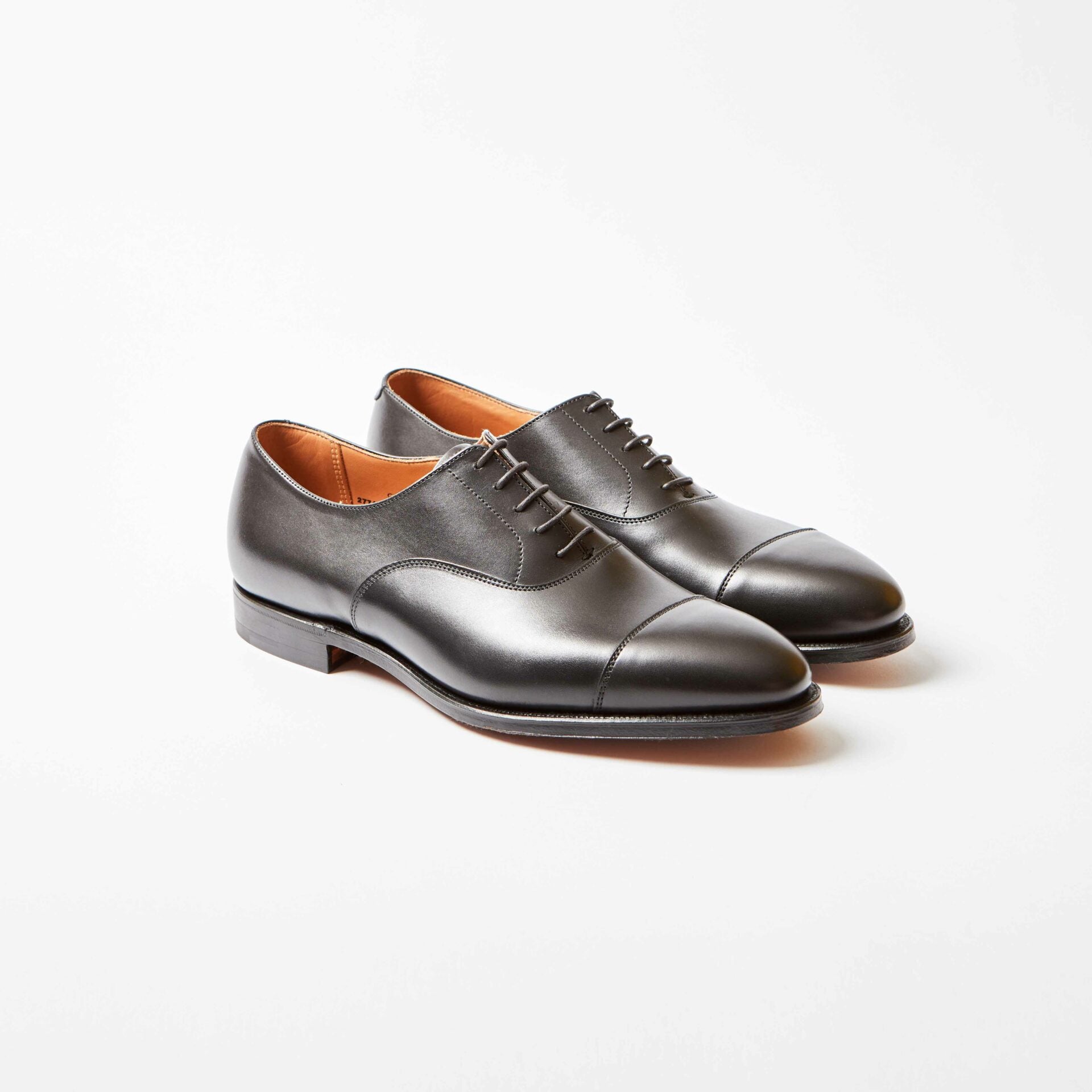 Radstock Black Calf (G) Oxford Toe Cap | Bowhill and Elliott