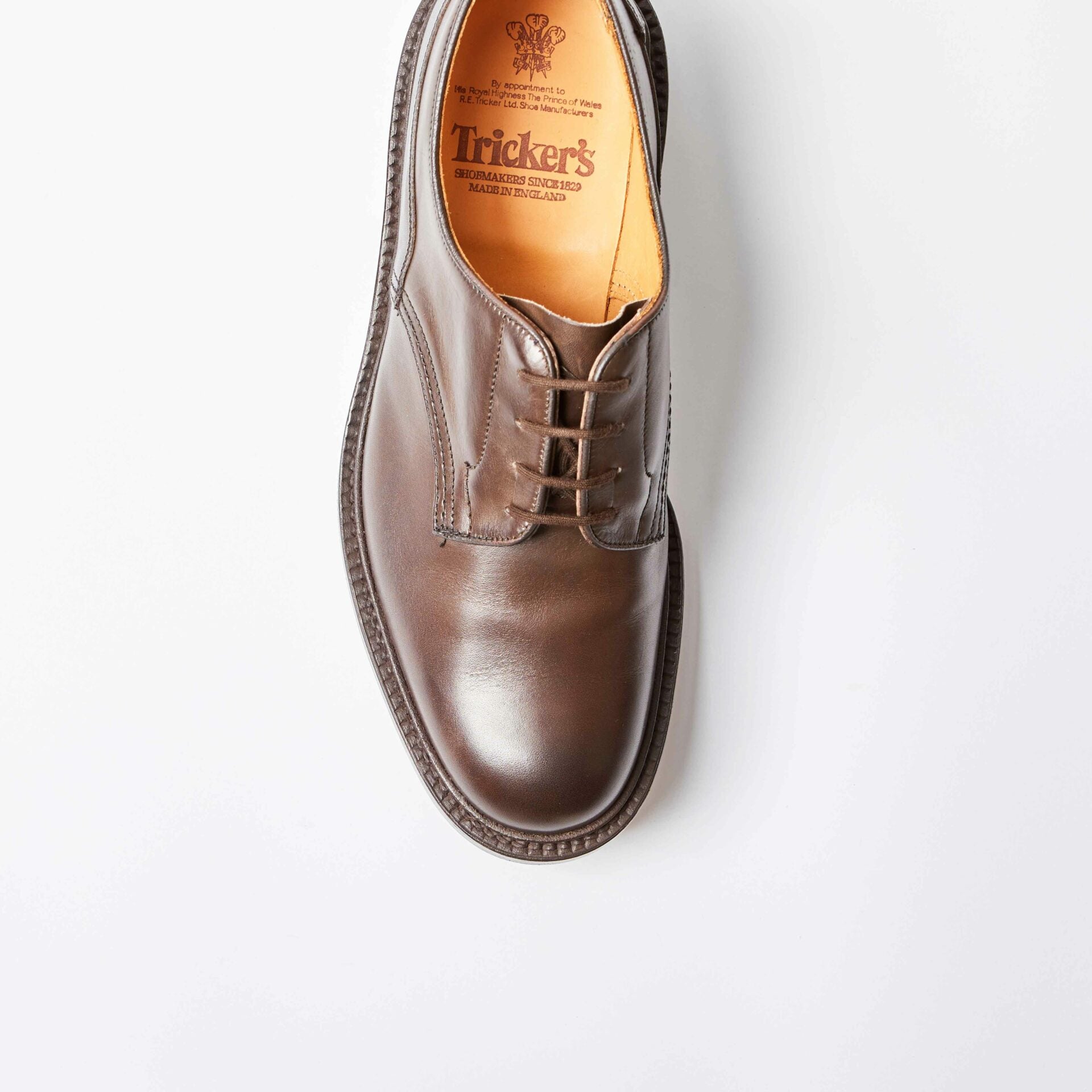 Woodstock Espresso Brown Plain Derby