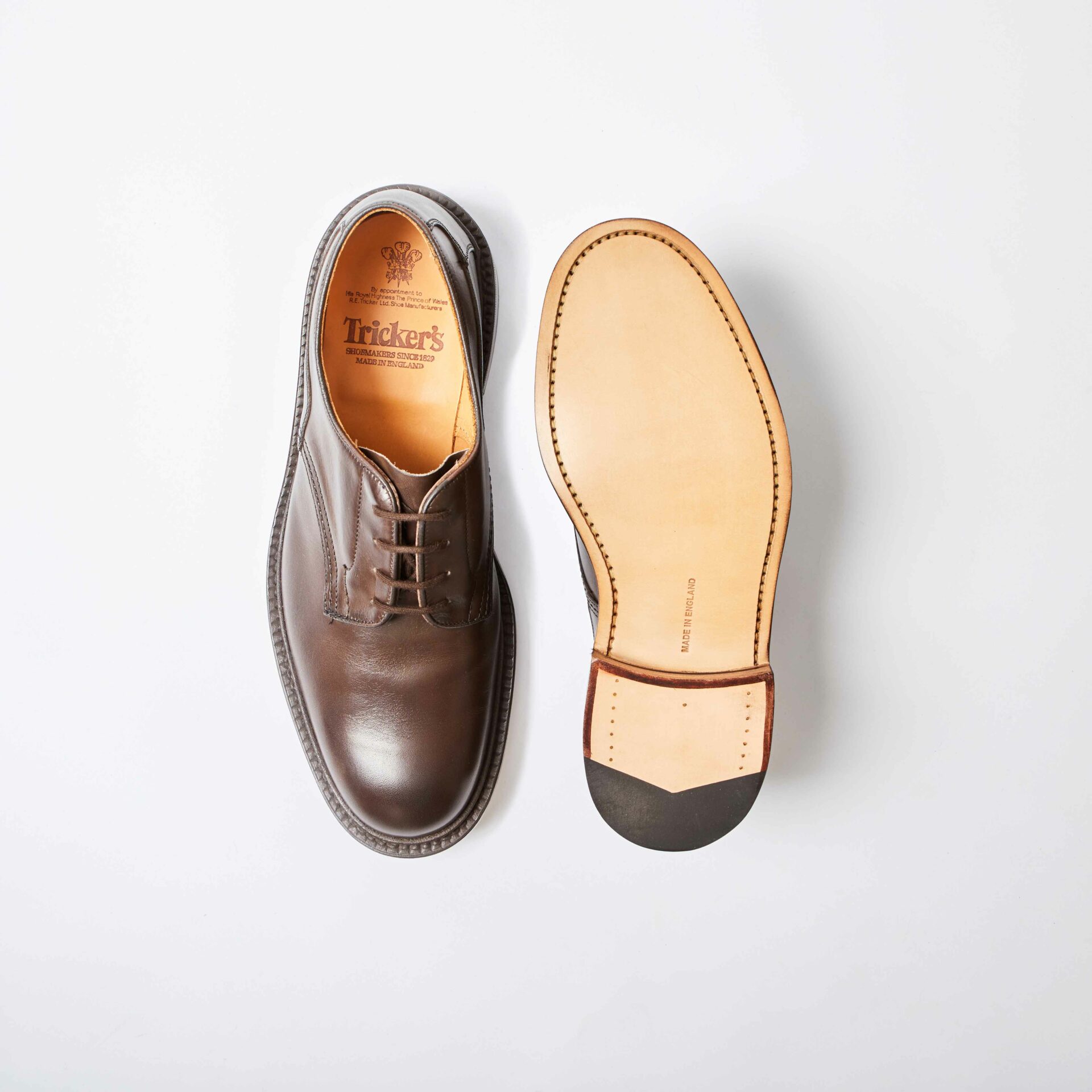 Woodstock Espresso Brown Plain Derby