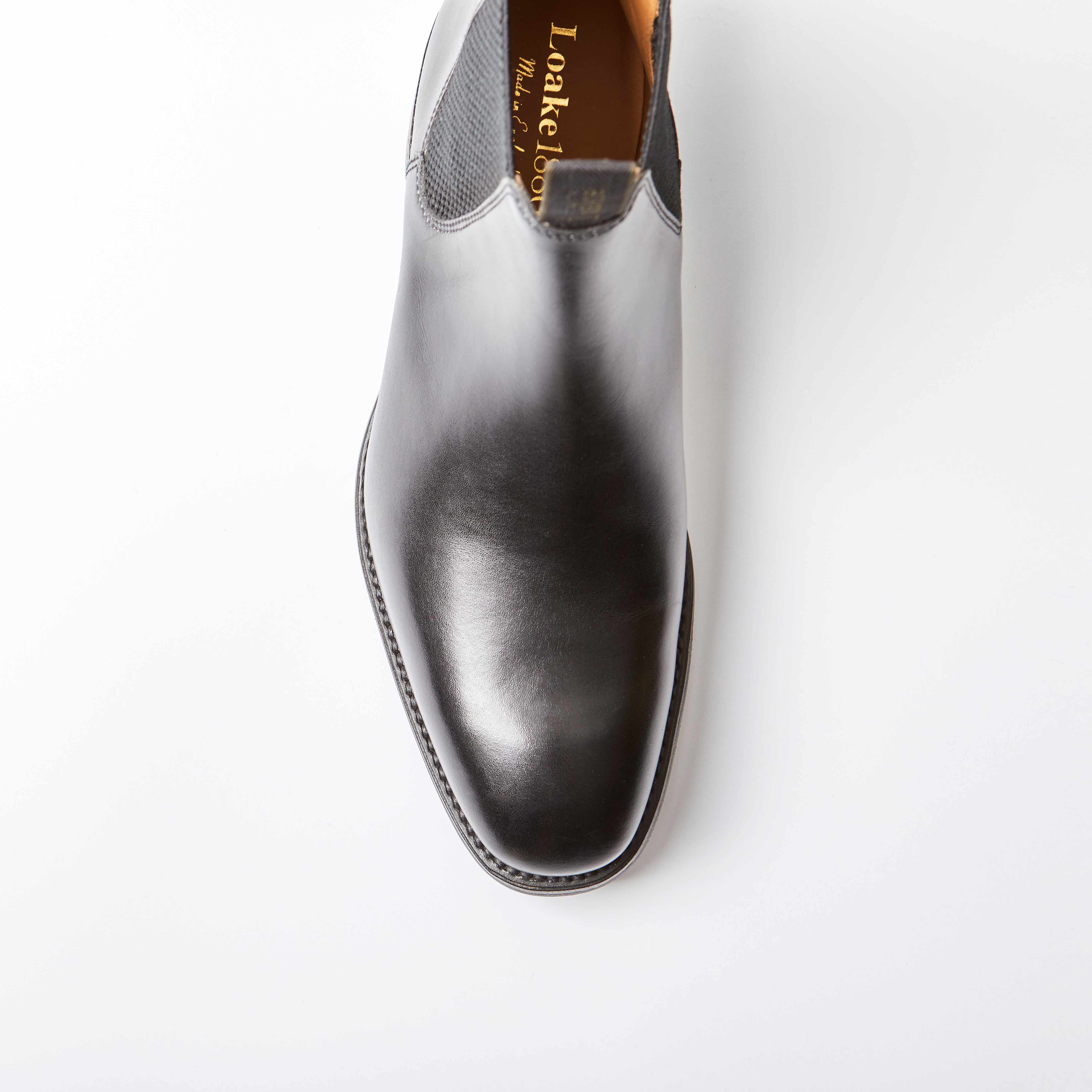 Chatsworth Black Calf Leather Chelsea Boots