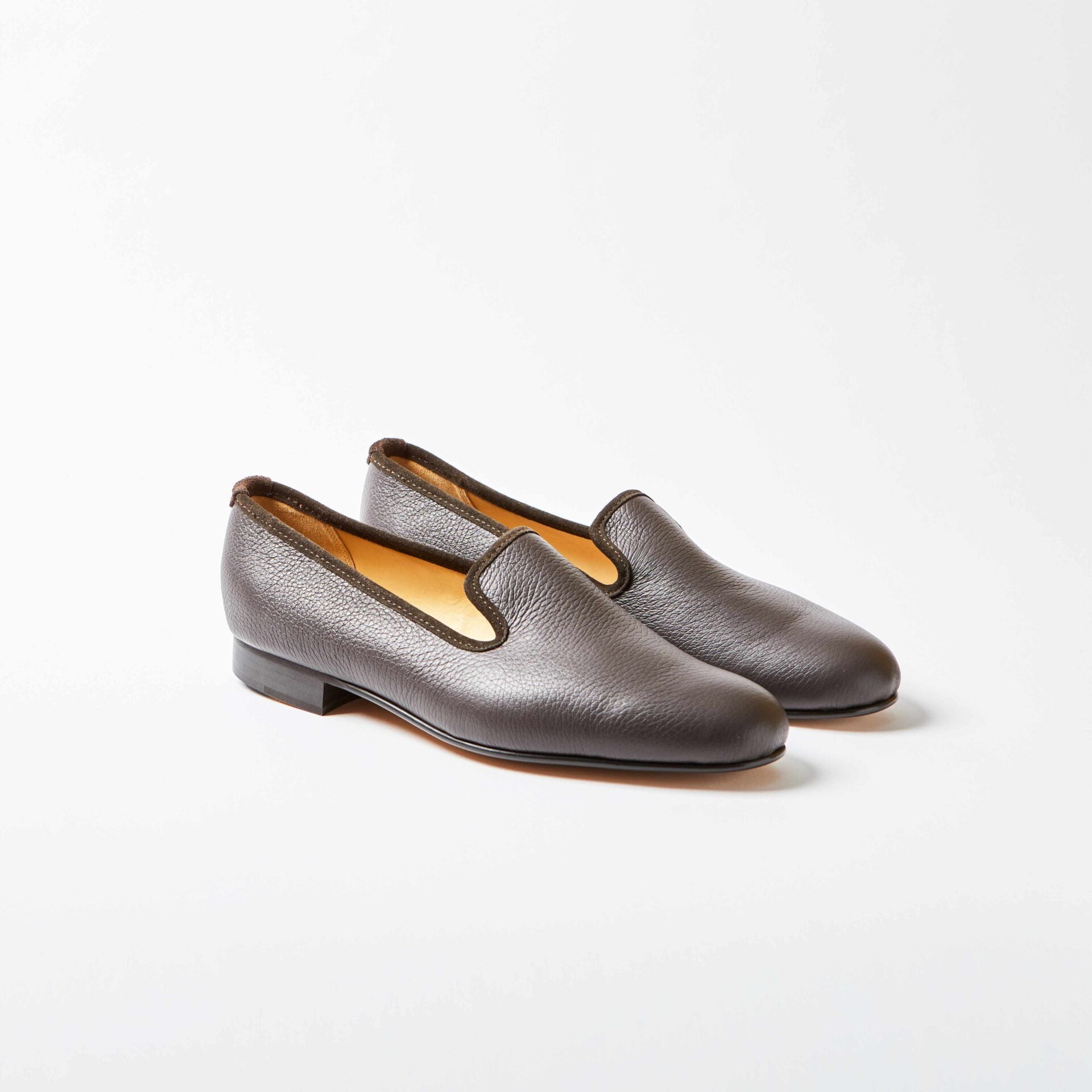 Mocha Deerskin Albert Street Slippers