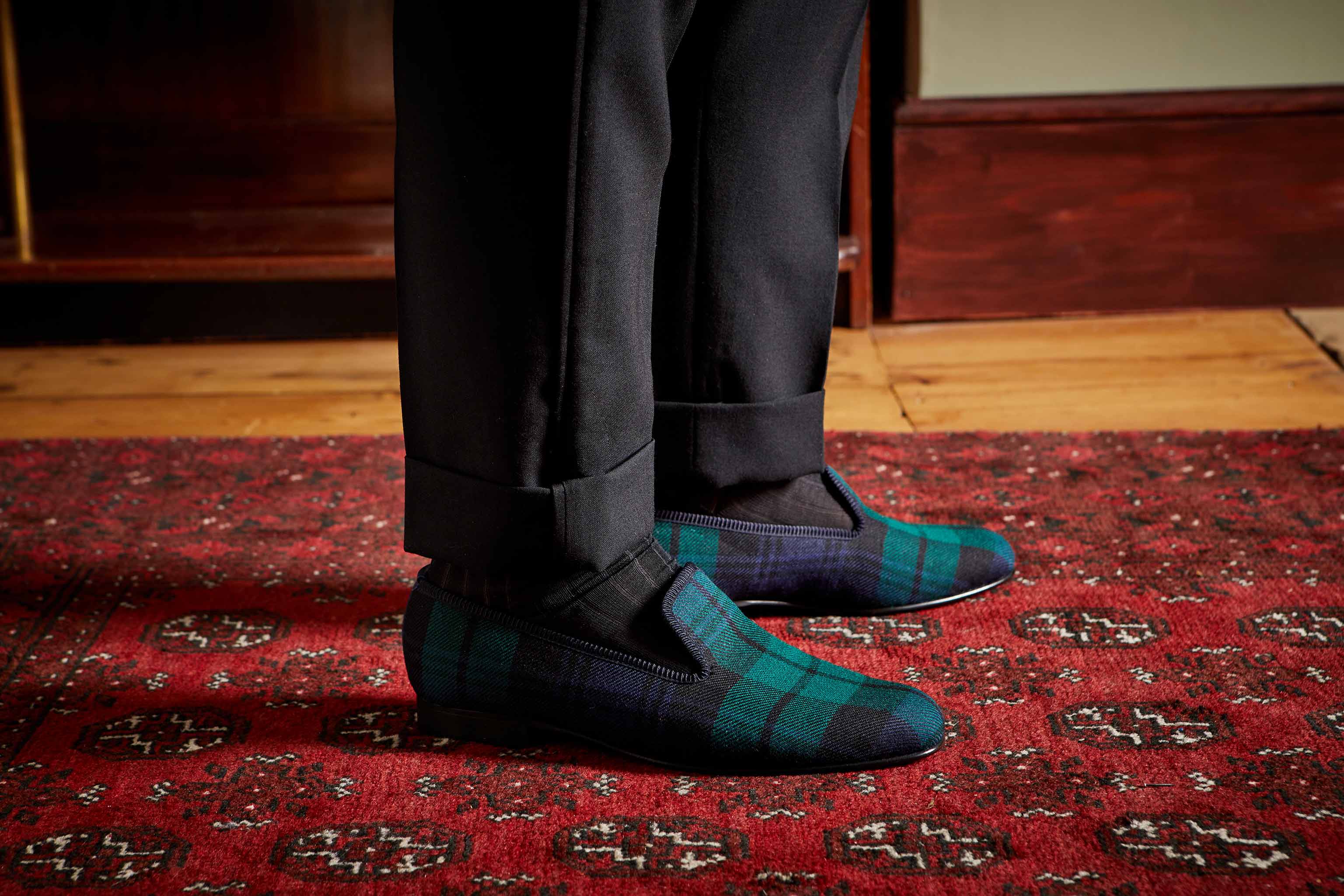 Black Watch Tartan Albert Slippers