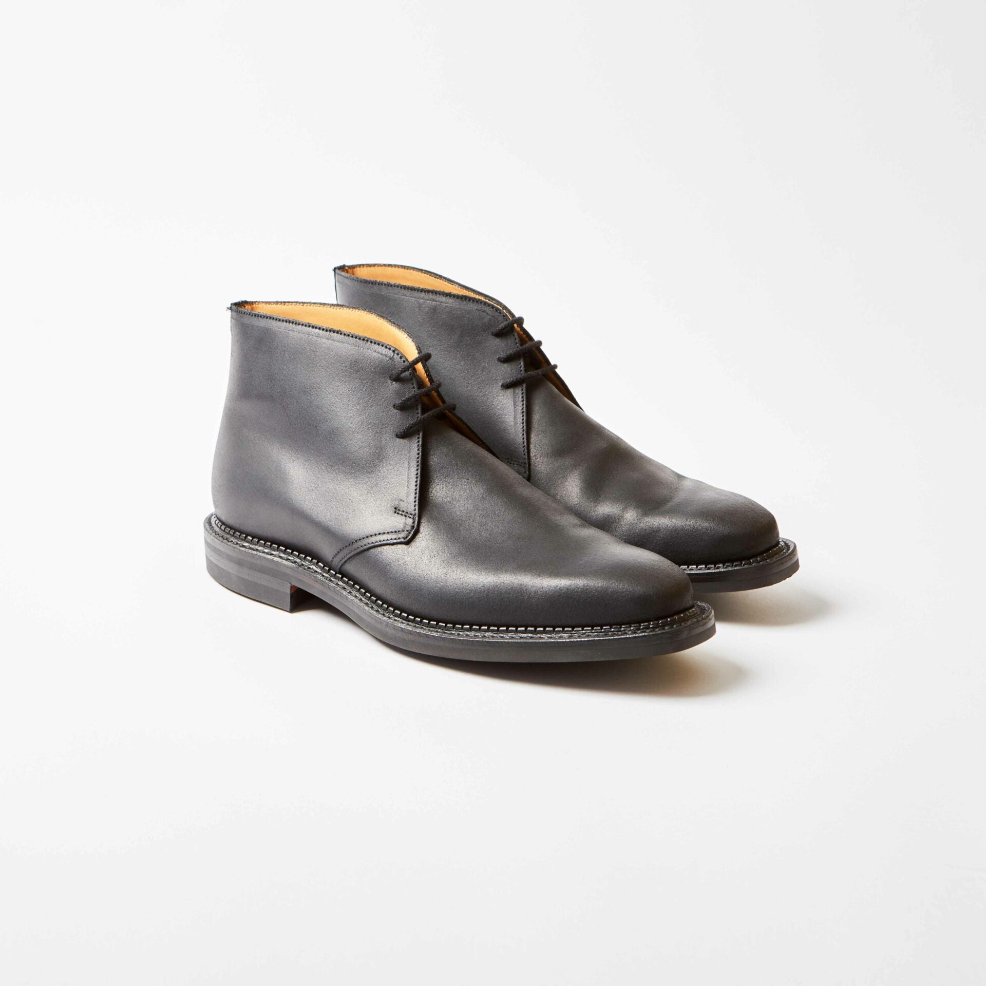 Molton Black Rough-out Suede Chukka Boot