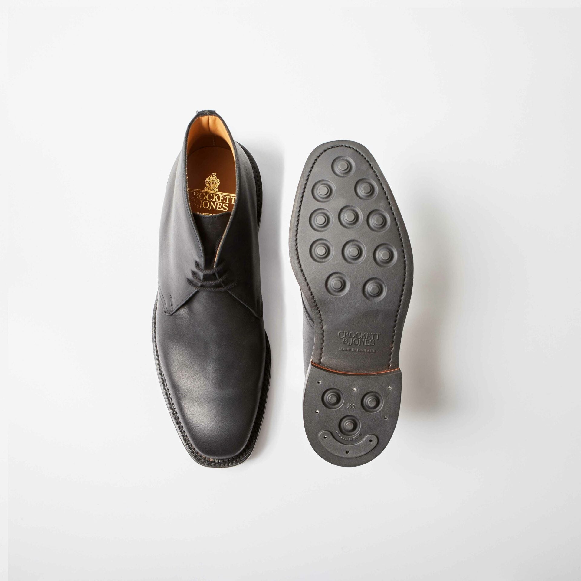 Molton Black Rough-out Suede Chukka Boot