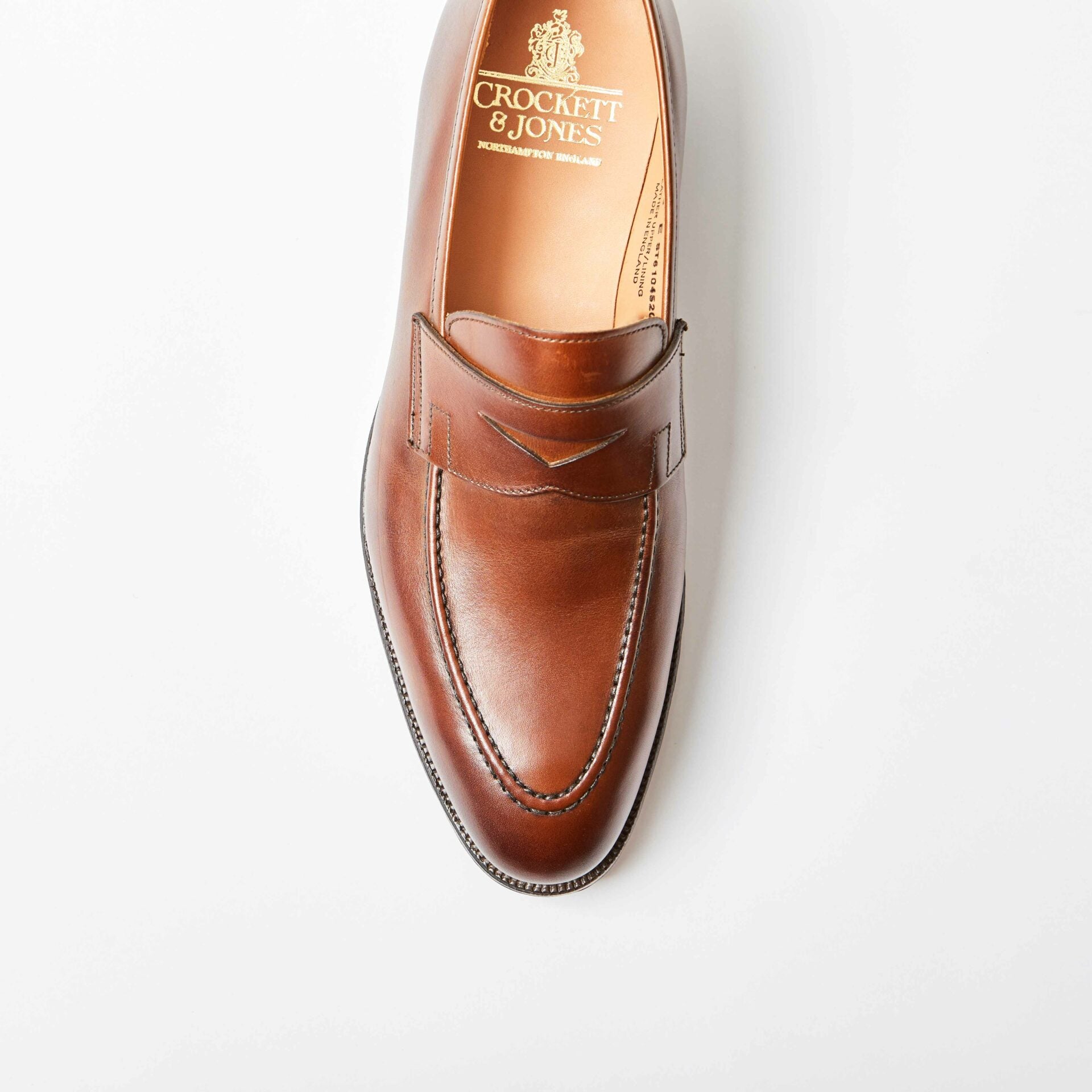 Sydney Dark Brown Burnished Calf Penny Loafer