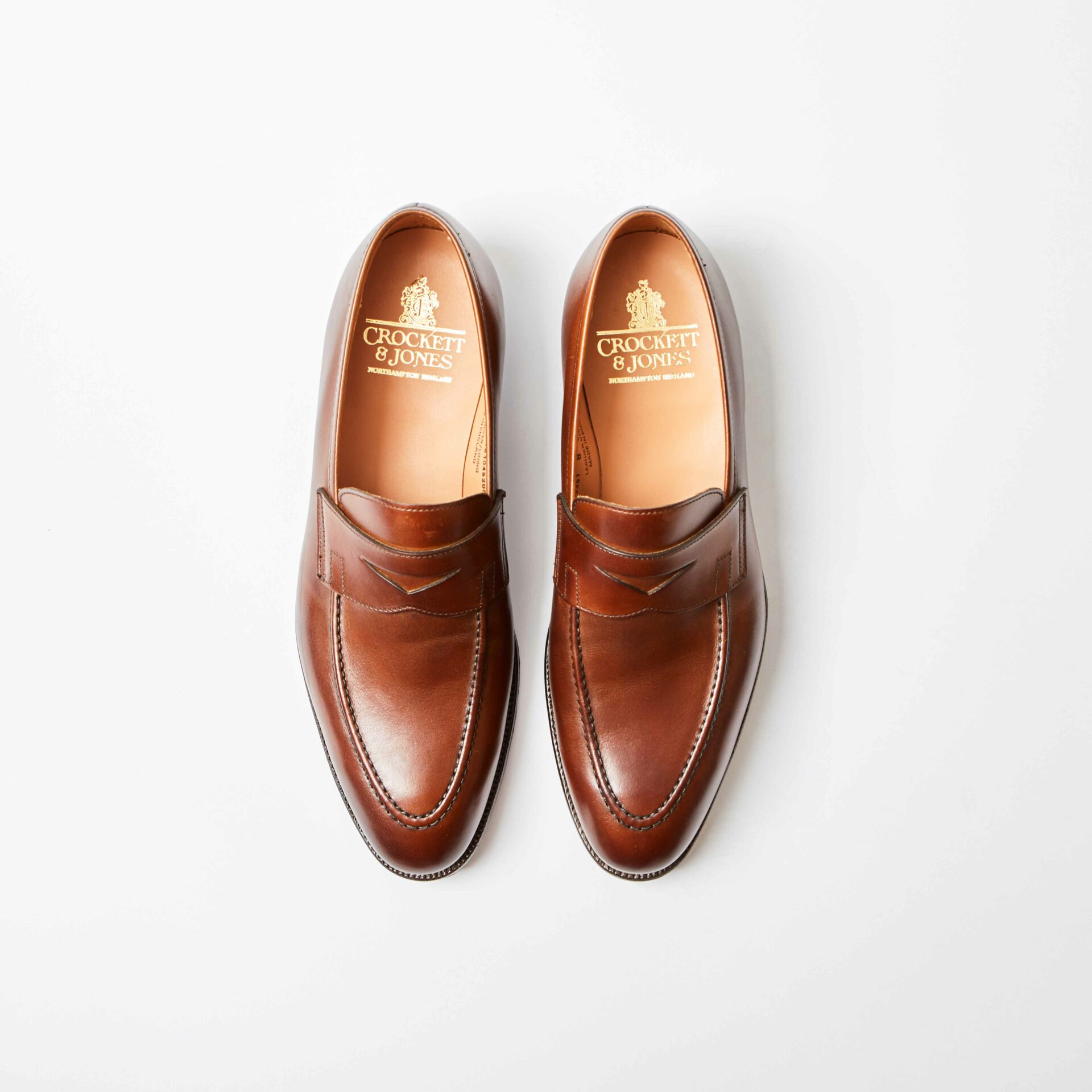 Sydney Dark Brown Burnished Calf Penny Loafer