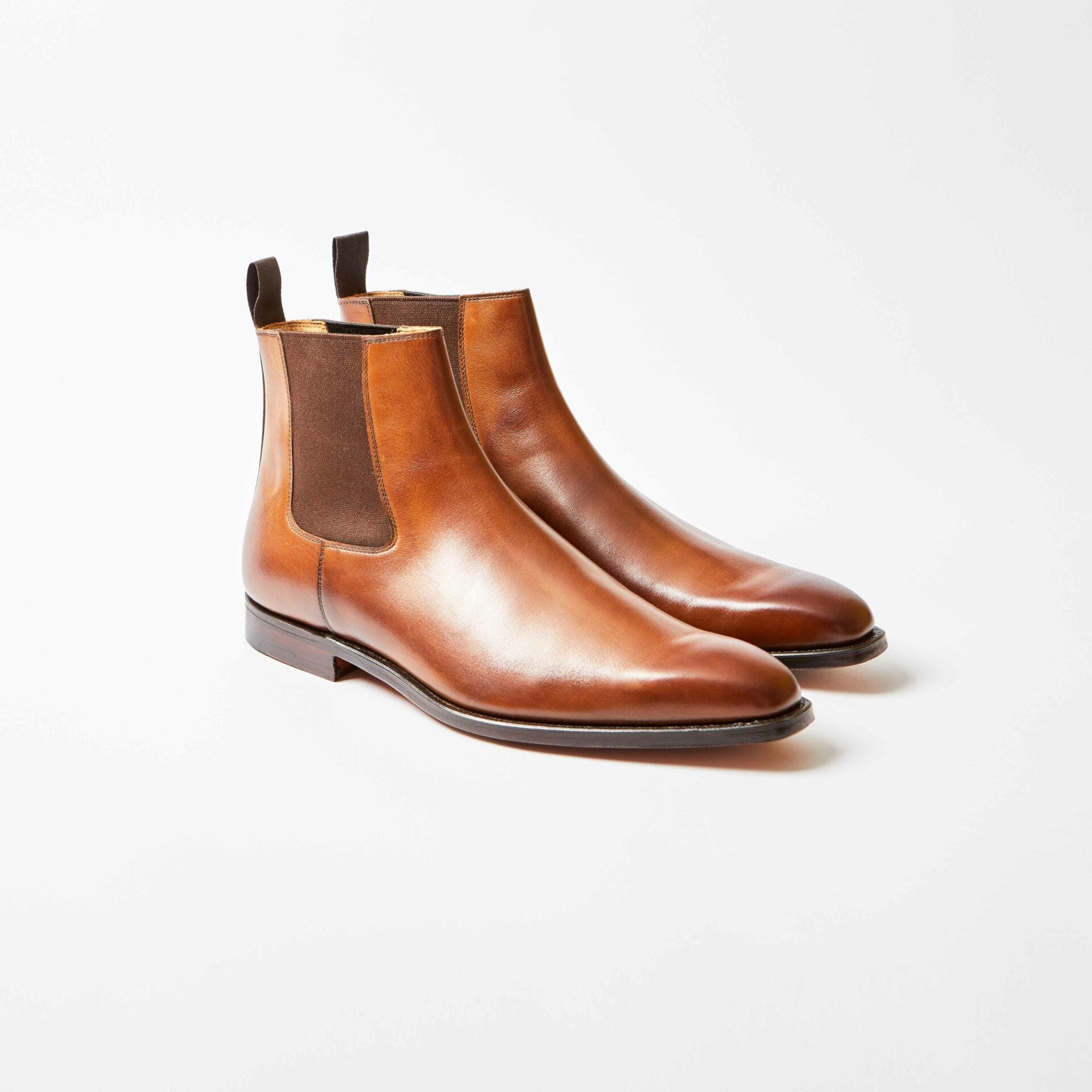 Lingfield Dark Brown Burnished Calf Chelsea Boot