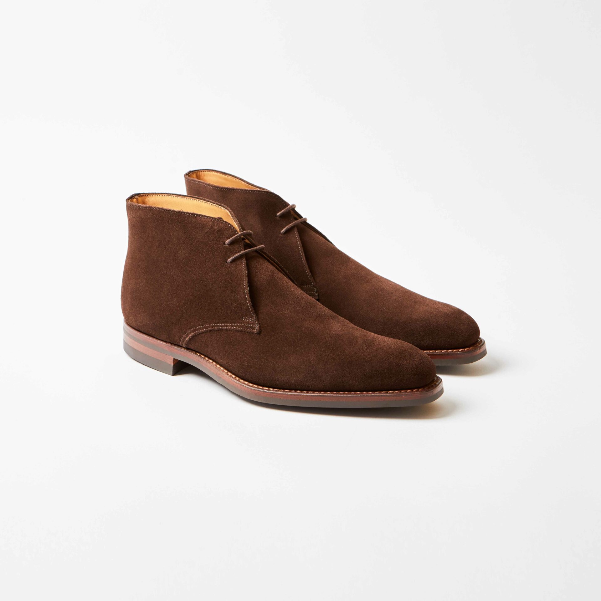 Tetbury Dark Brown Suede Chukka Boots Bowhill and Elliott