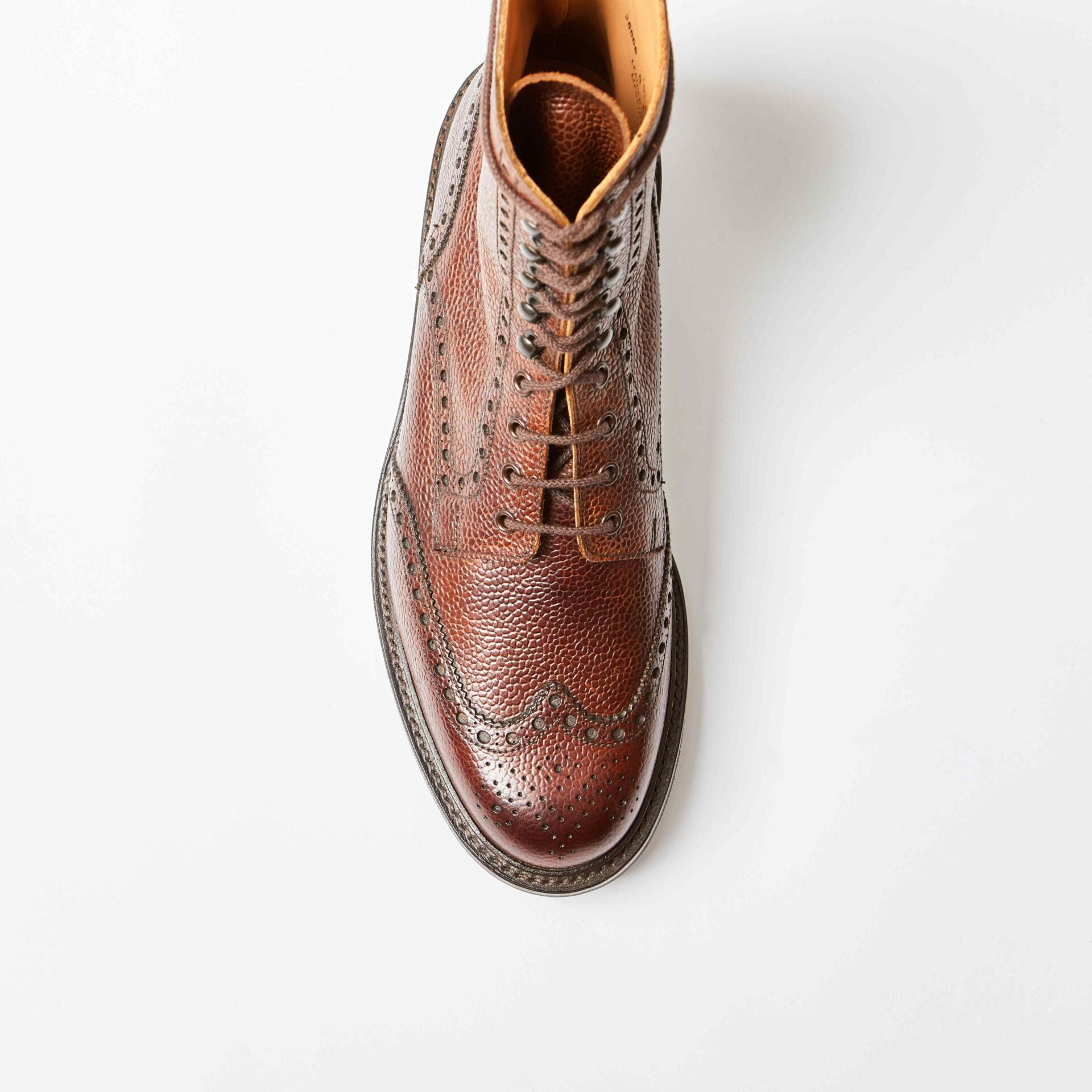 Islay Dark Brown Scotch Grain Derby Brogue Boot