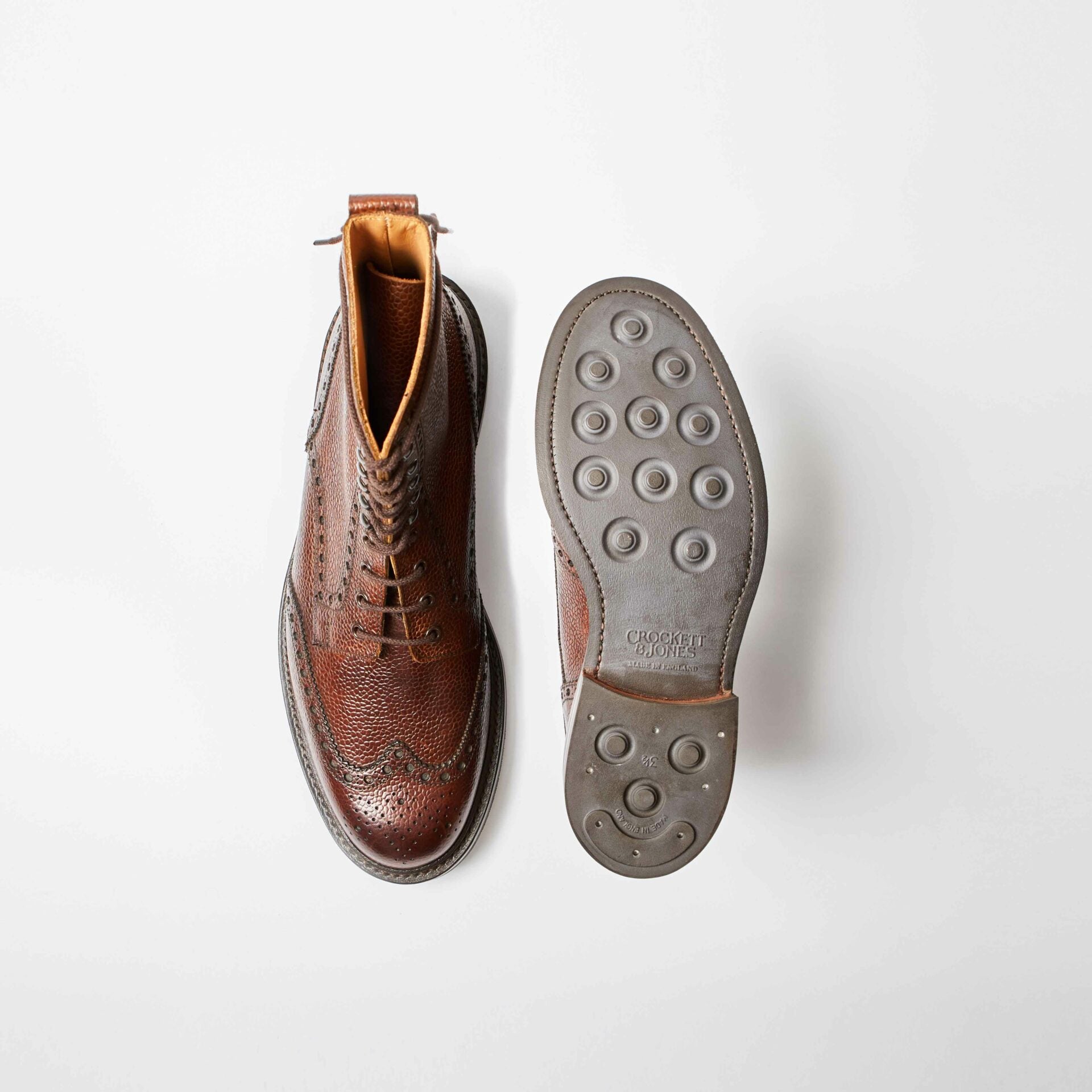 Islay Dark Brown Scotch Grain Derby Brogue Boot