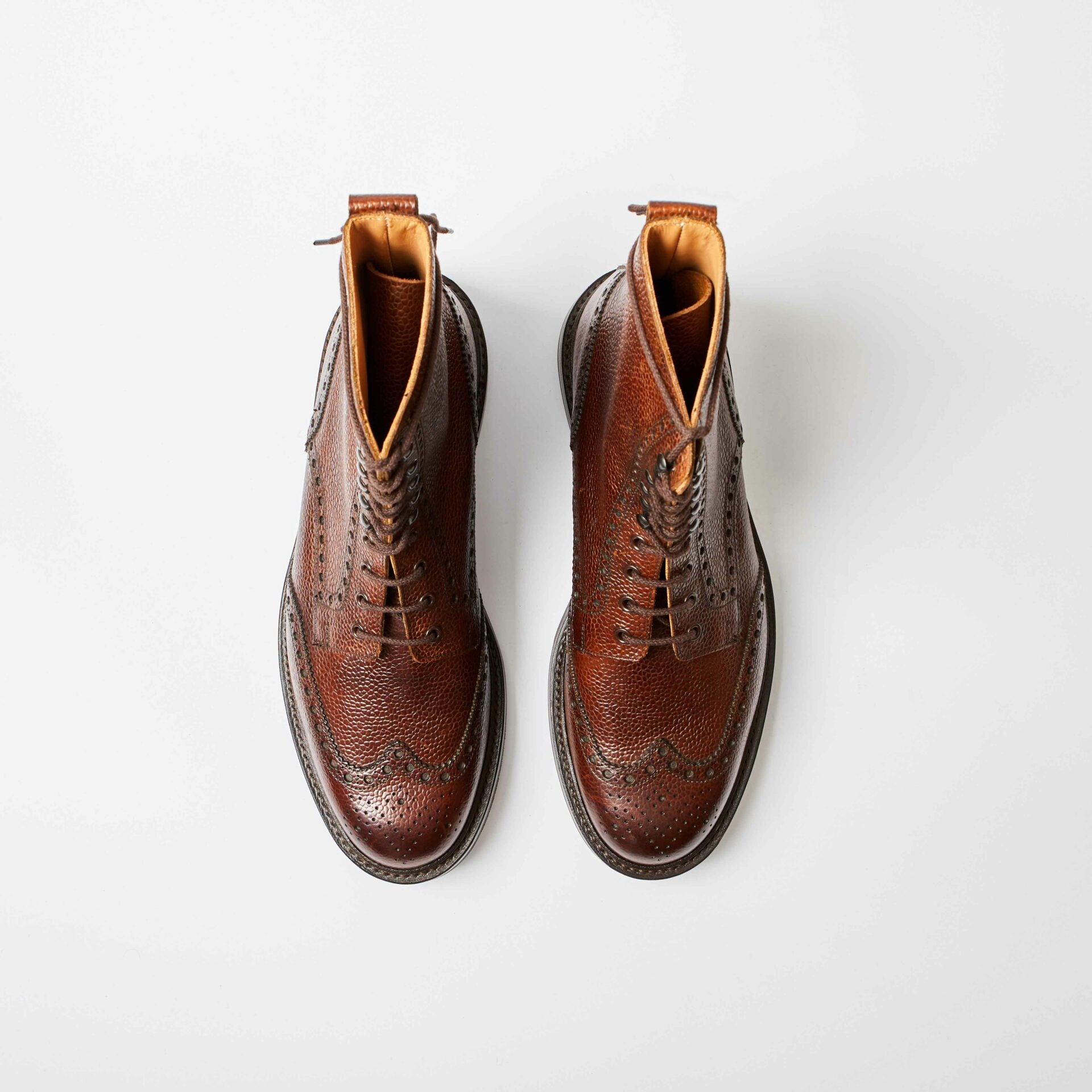 Islay Dark Brown Scotch Grain Derby Brogue Boot