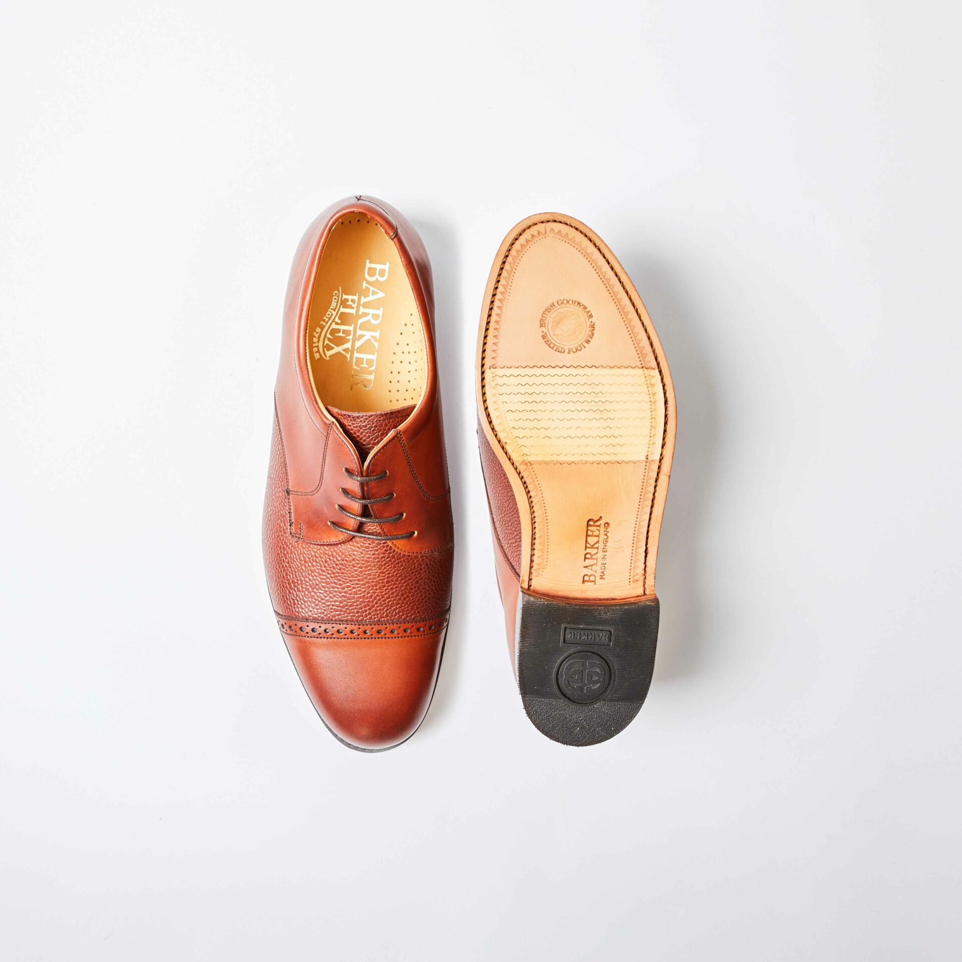 Staines Rosewood Deerskin / Calf Leather Derby