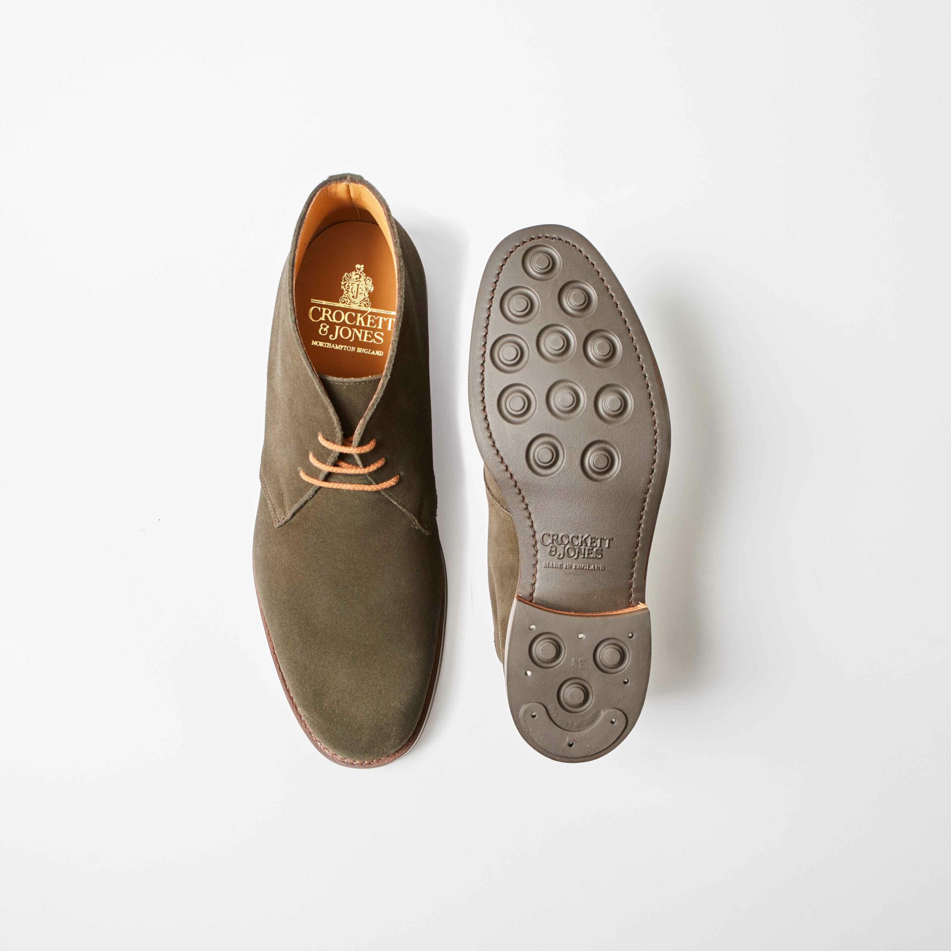 Chiltern Earth Green Suede Chukka Boot