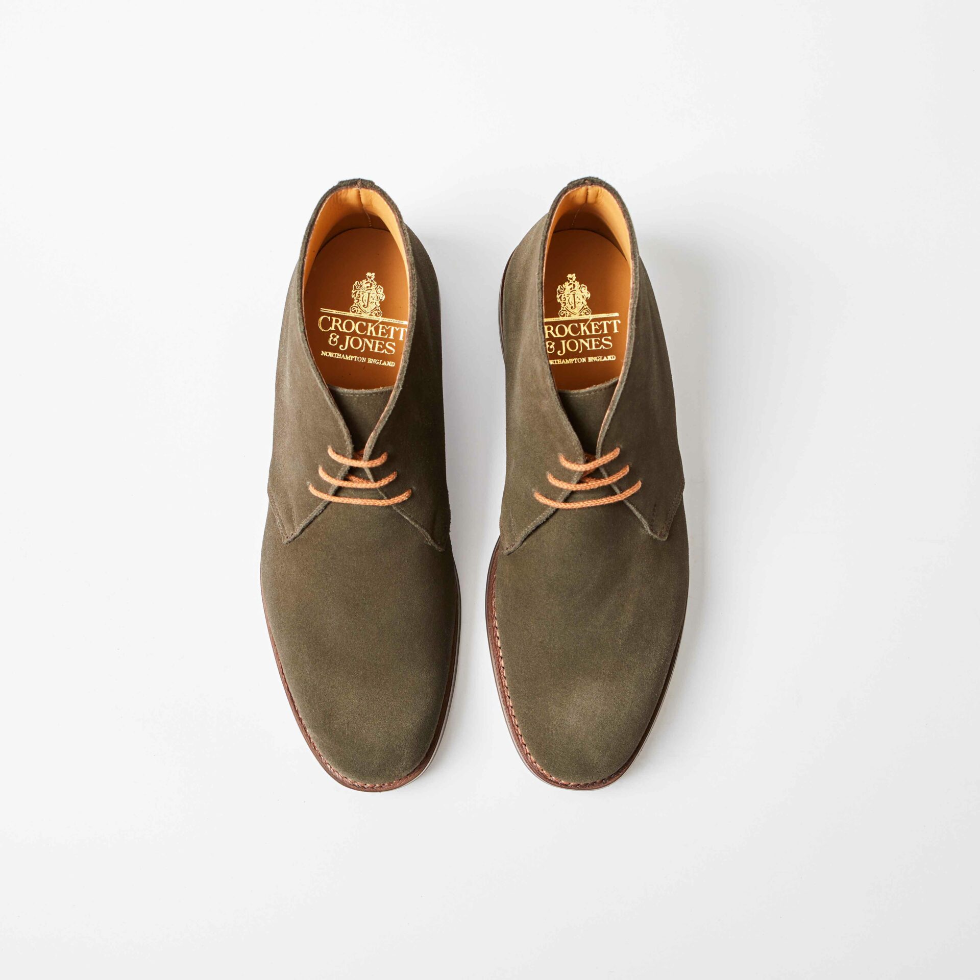 Chiltern Earth Green Suede Chukka Boot