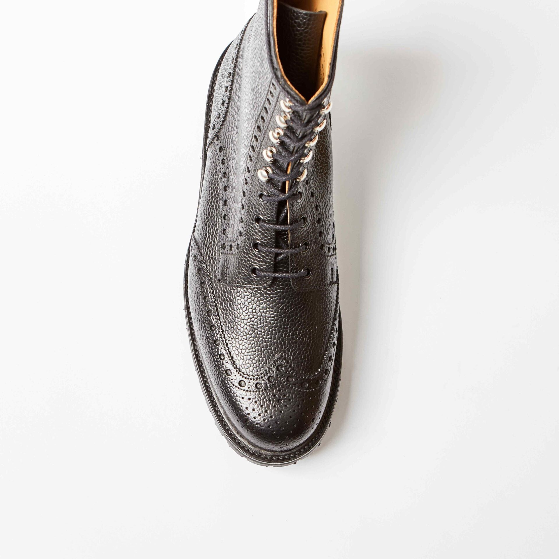 Islay Black Scotch Grain Derby Brogue Boot