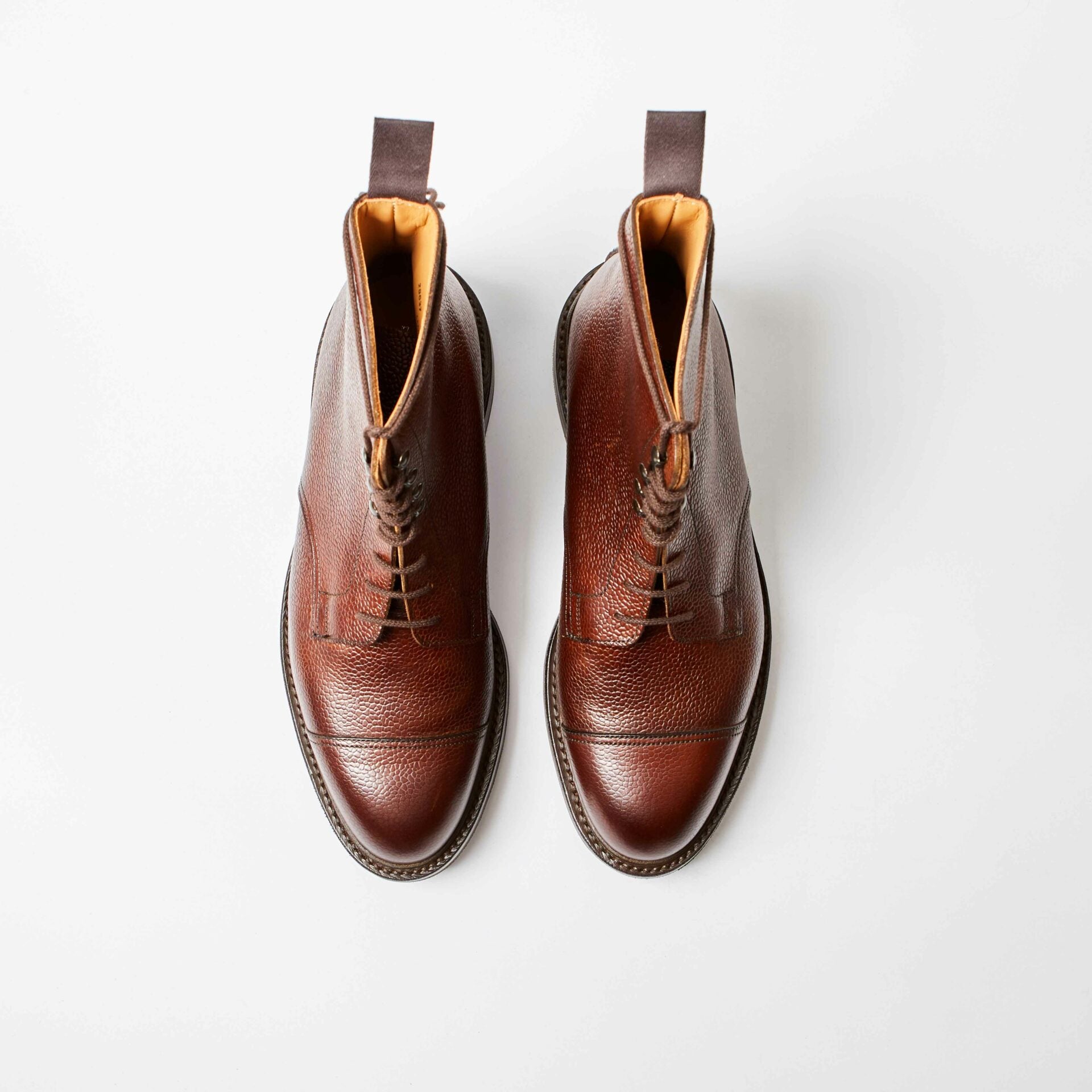 Coniston Dark Brown Scotch Grain Derby Cap Boot