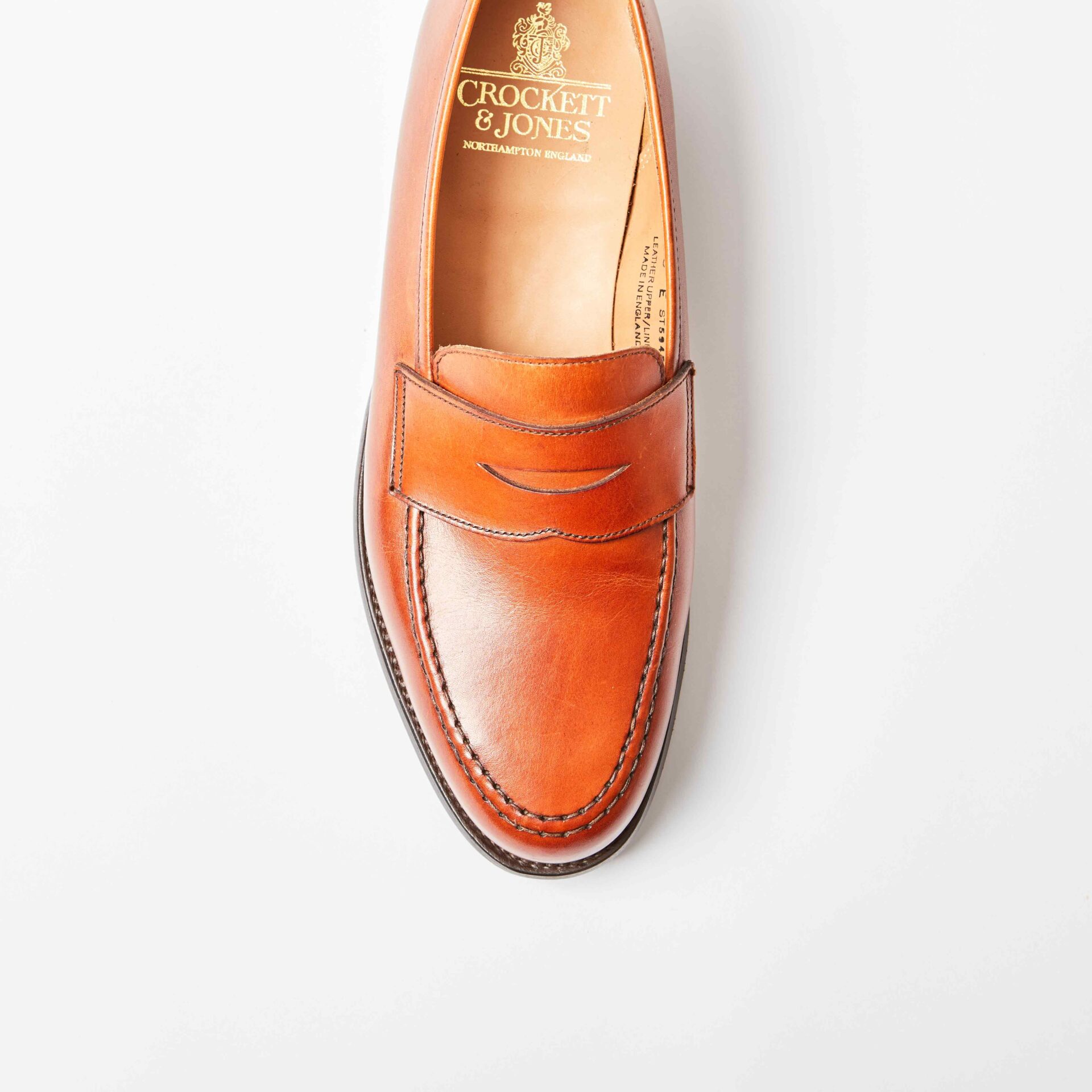 Boston Chestnut Burnished Calf Penny Loafer