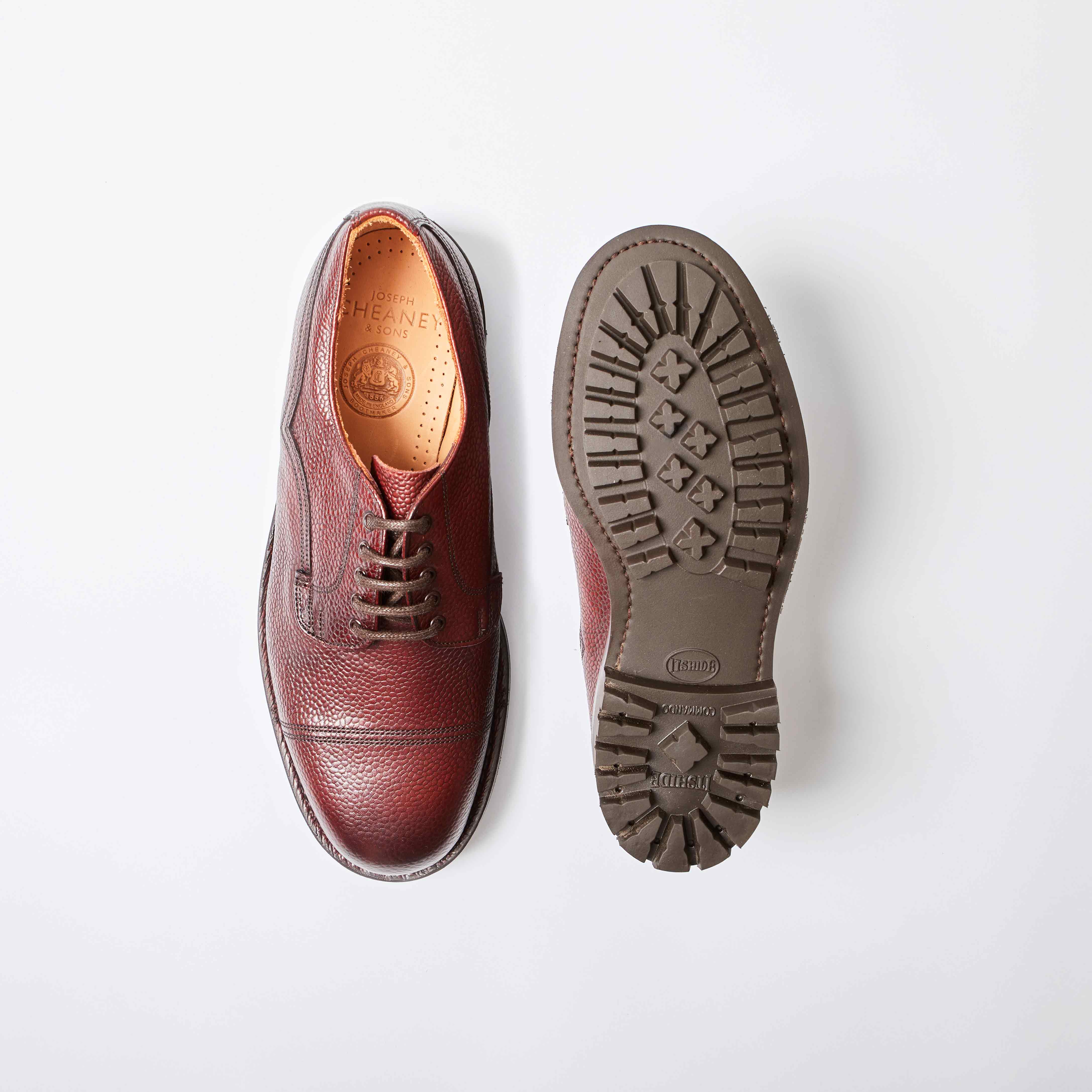 Cairngorm II Country Derby Veldtschoen in Burgundy Grain