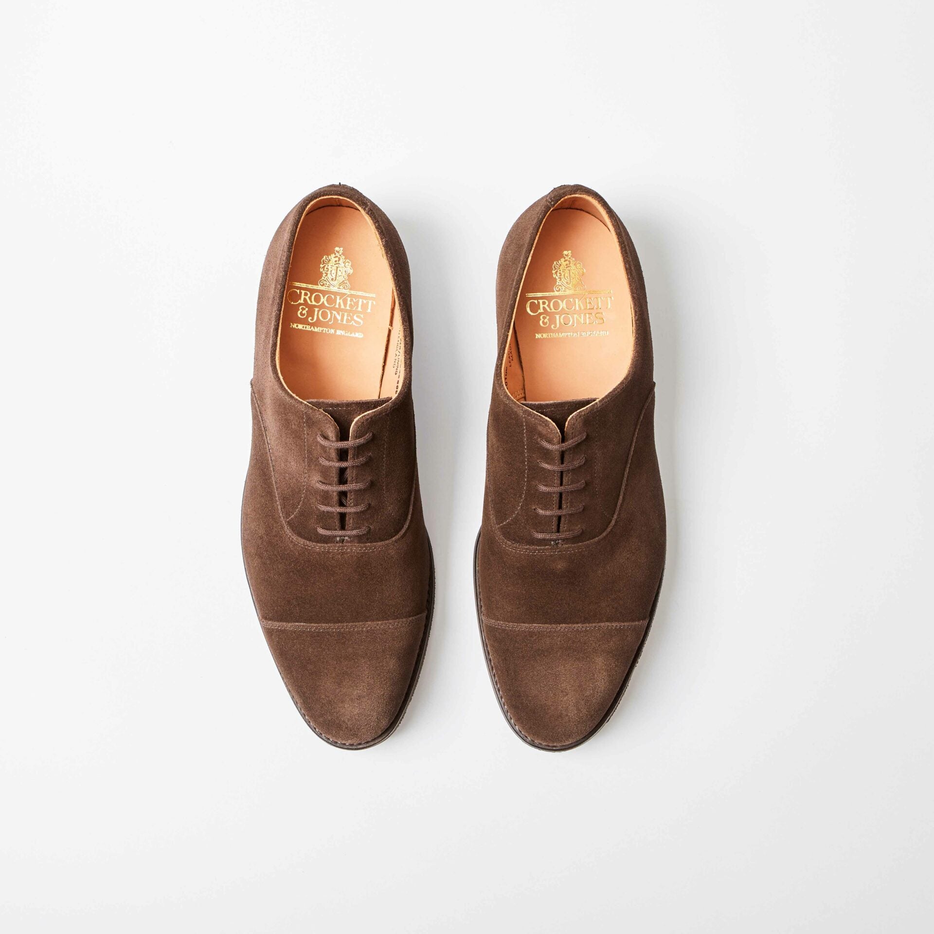 Connaught 2 Dark Oak Suede Oxford Toe Cap
