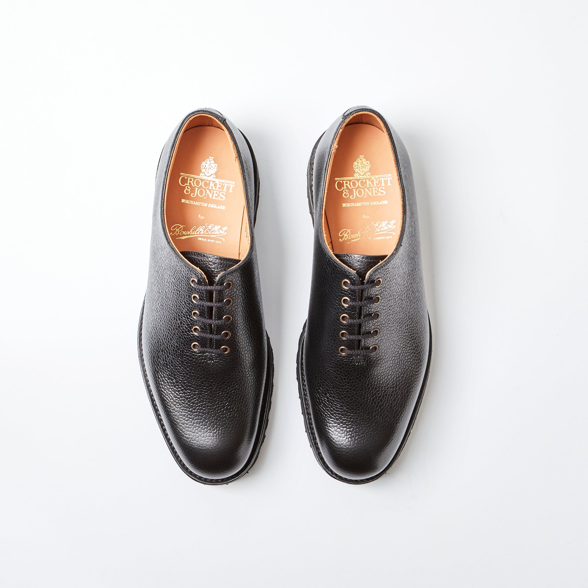 Crockett & Jones for Bowhill & Elliott - Wensum Black Scotch Grain