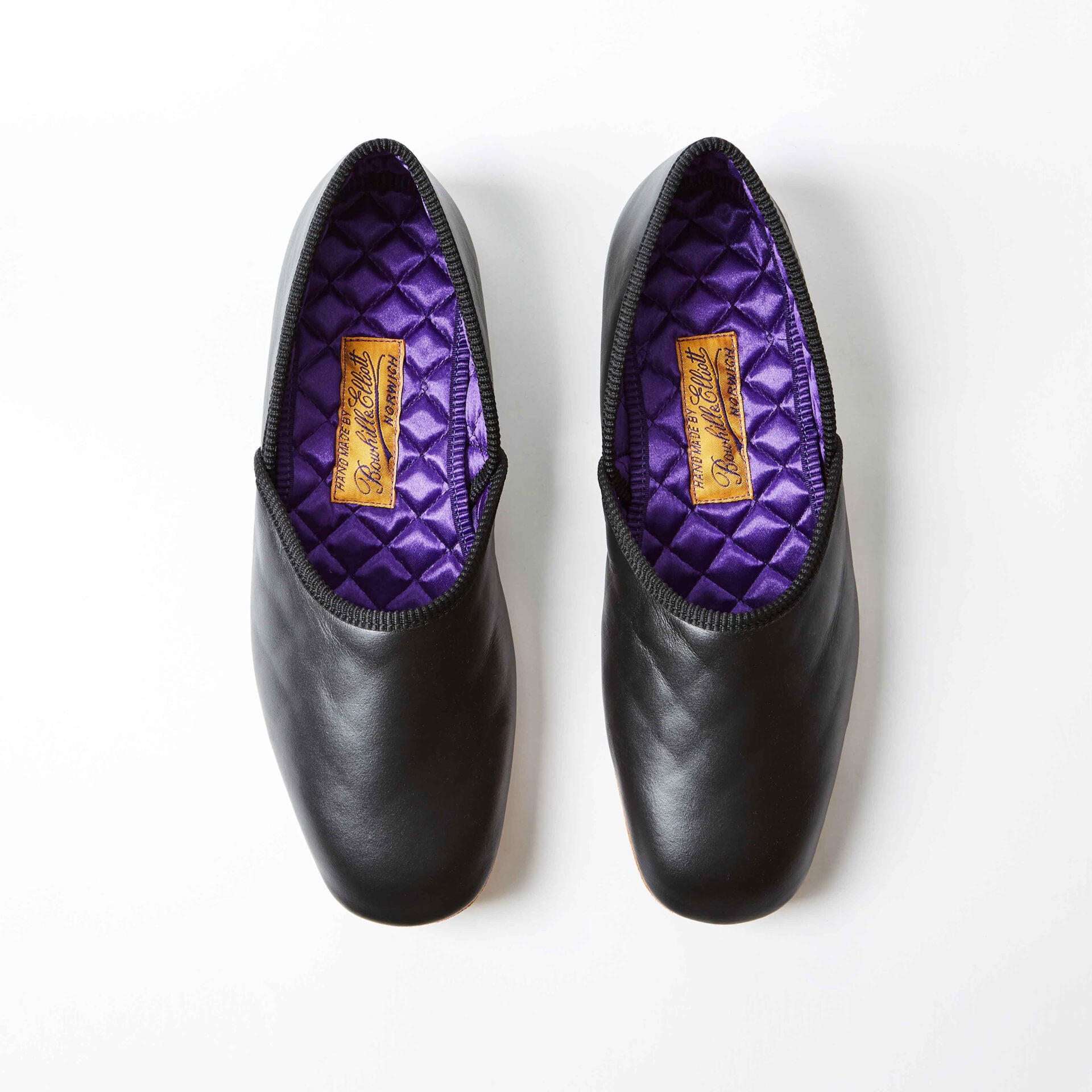 Black Leather Grecian Slippers